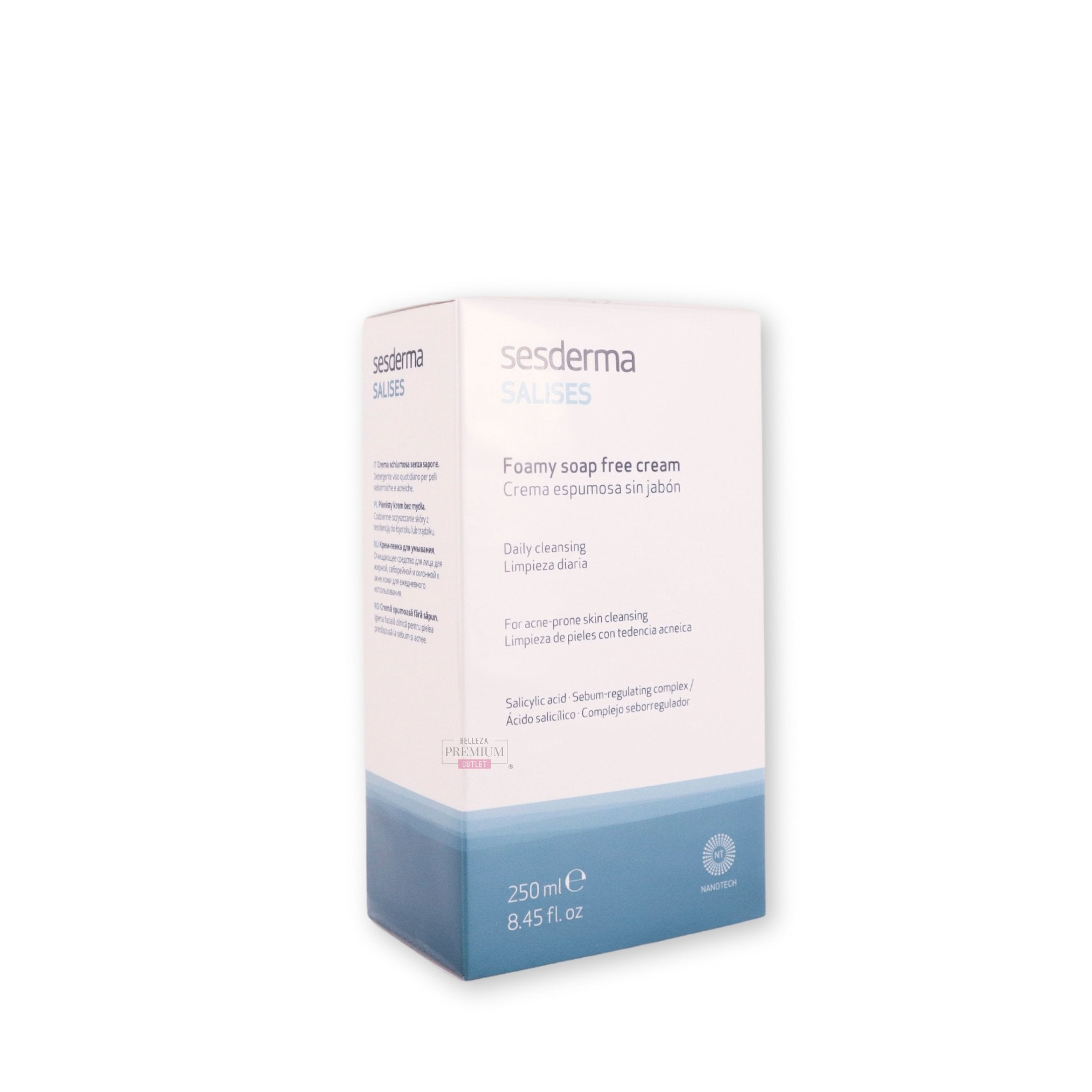 Sesderma Salises Foamy Soap-Free Cream 250ml – Limpieza Suave y Protección para Piel Sensible