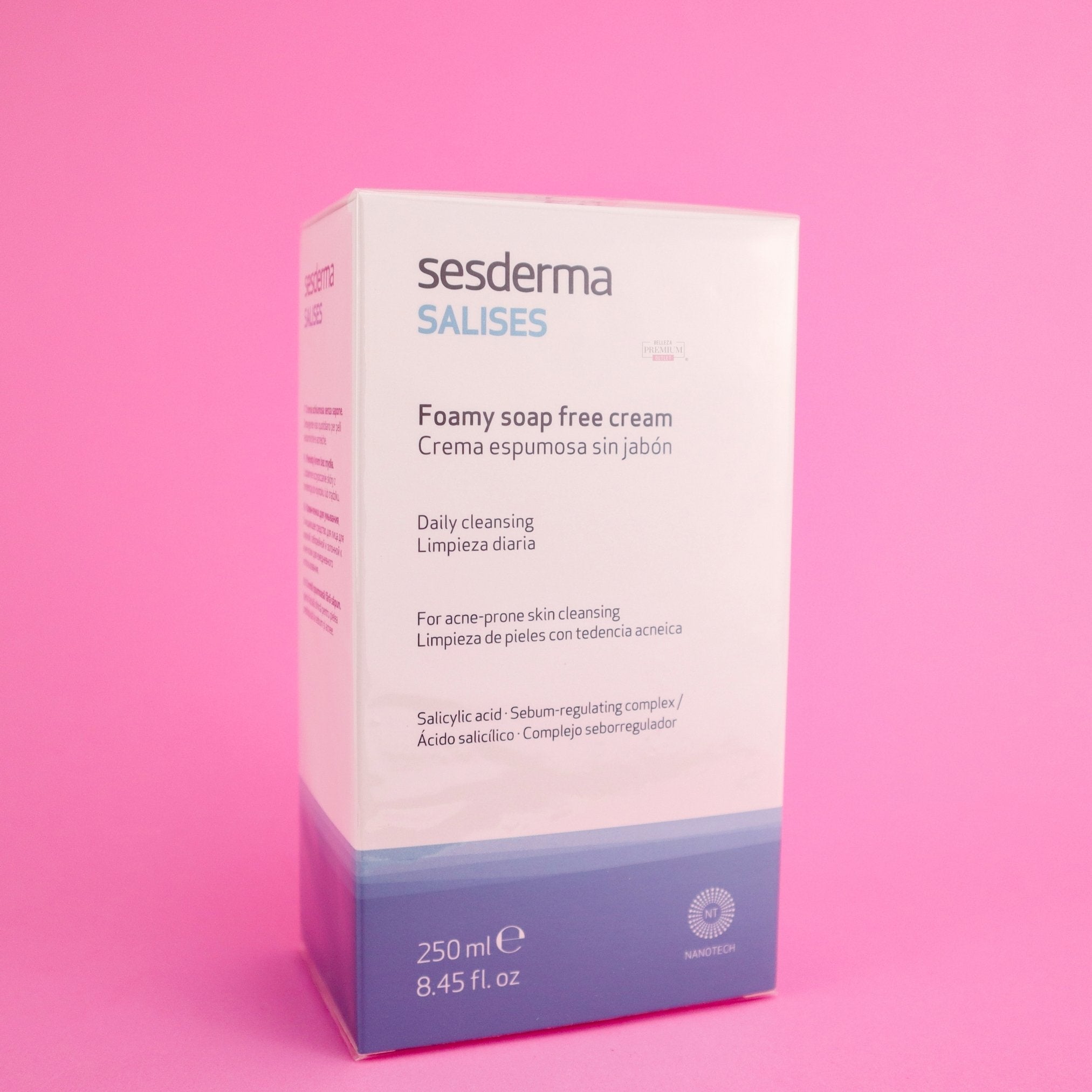 Sesderma Salises Foamy Soap-Free Cream 250ml – Limpieza Suave y Protección para Piel Sensible