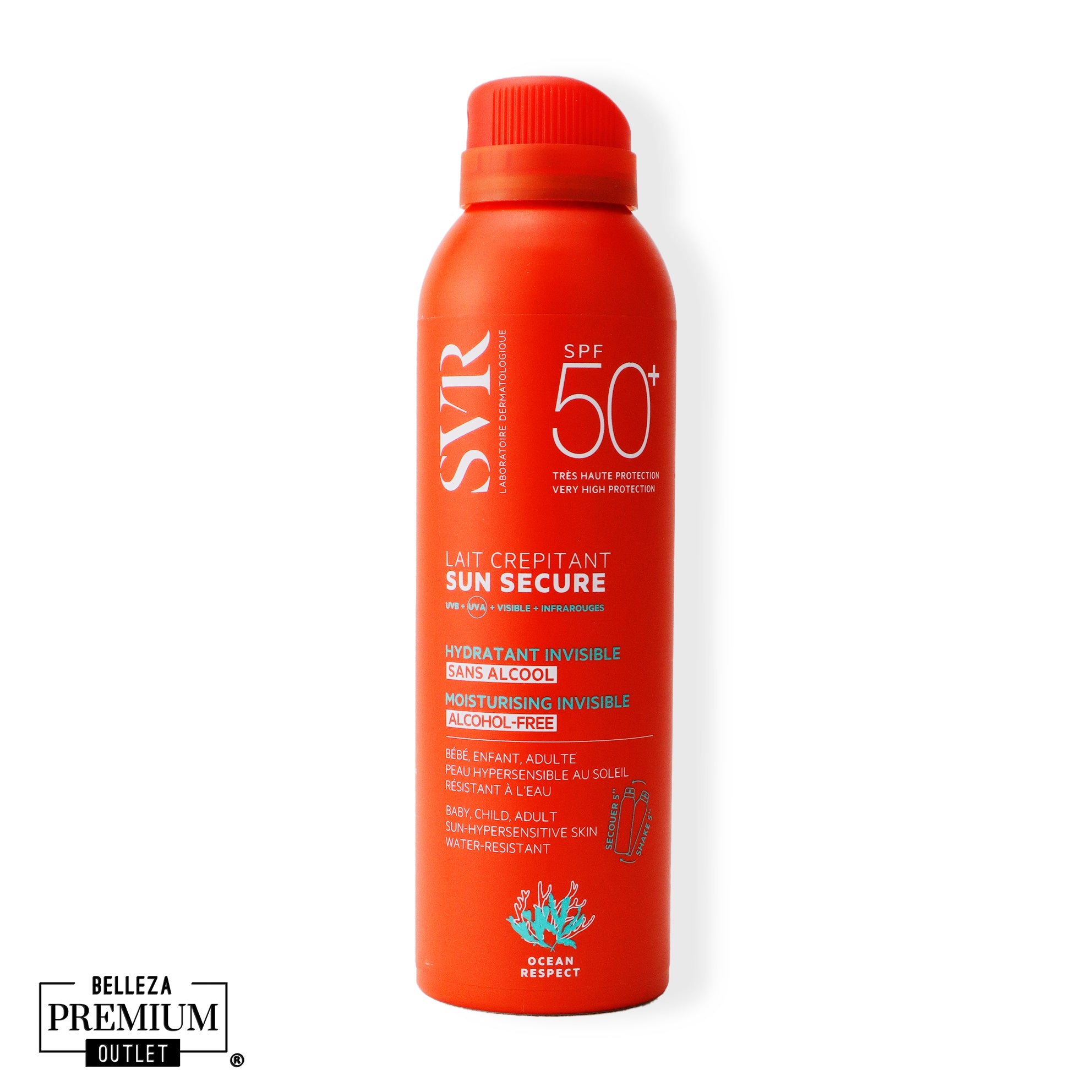SVR Sun Secure Lait Crépitant SPF50+ 200ml