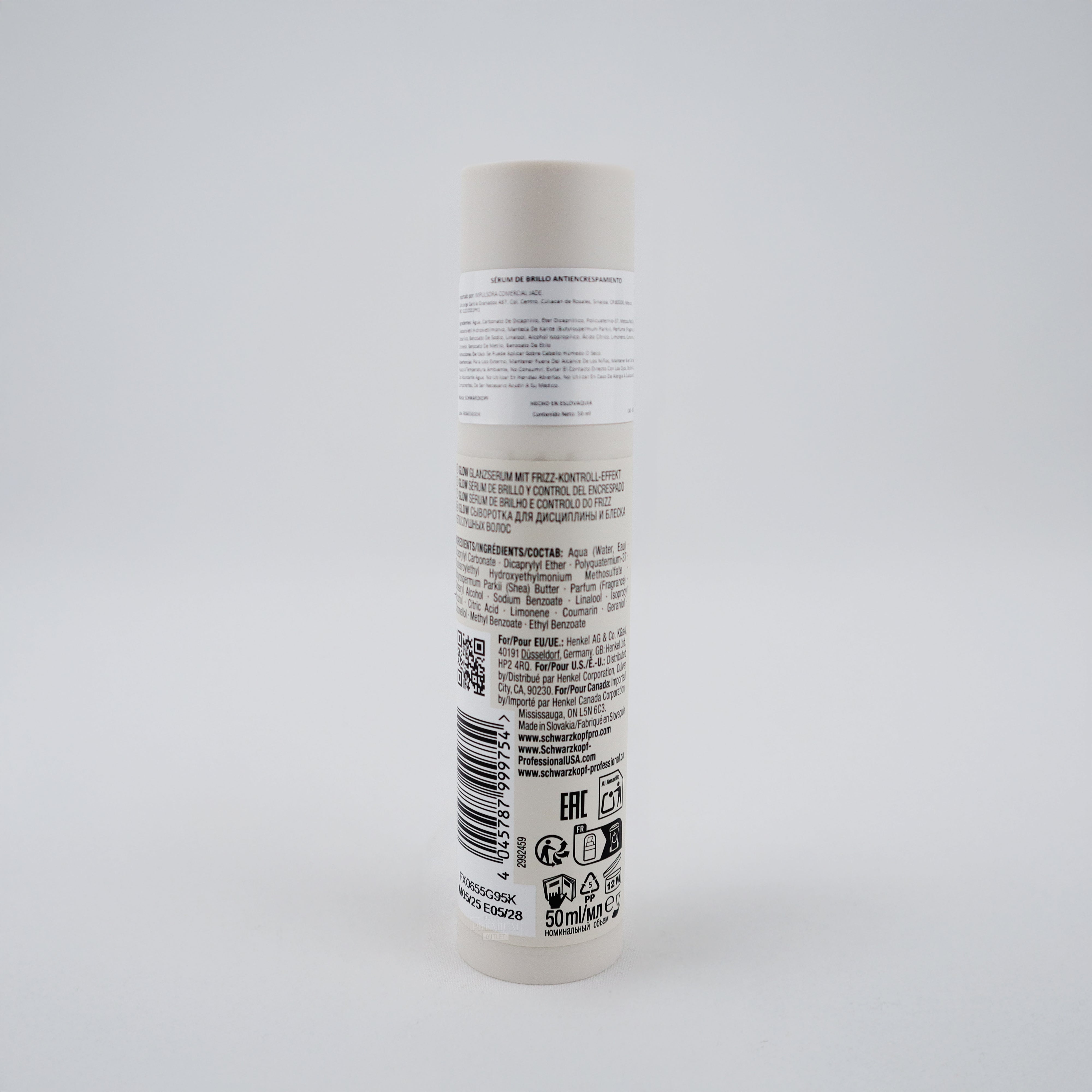 Schwarzkopf Professional OSiS+ Glow 50ml:Brillo espejo y control anti-frizz en un solo gesto.