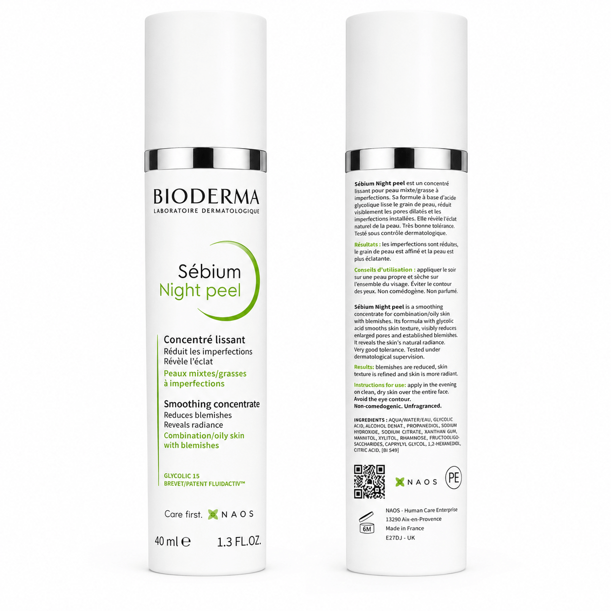 Bioderma Sébium Night Peel 40ml – Exfoliante Nocturno Piel Mixta y Grasa