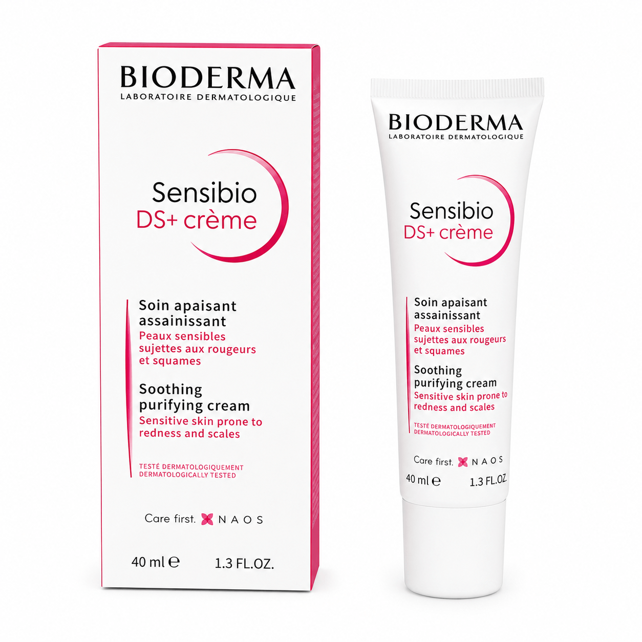 Bioderma Sensibio DS+ Crema Purificante 40ml – Cuidado Calmante para Piel Sensible con Enrojecimiento y Descamación