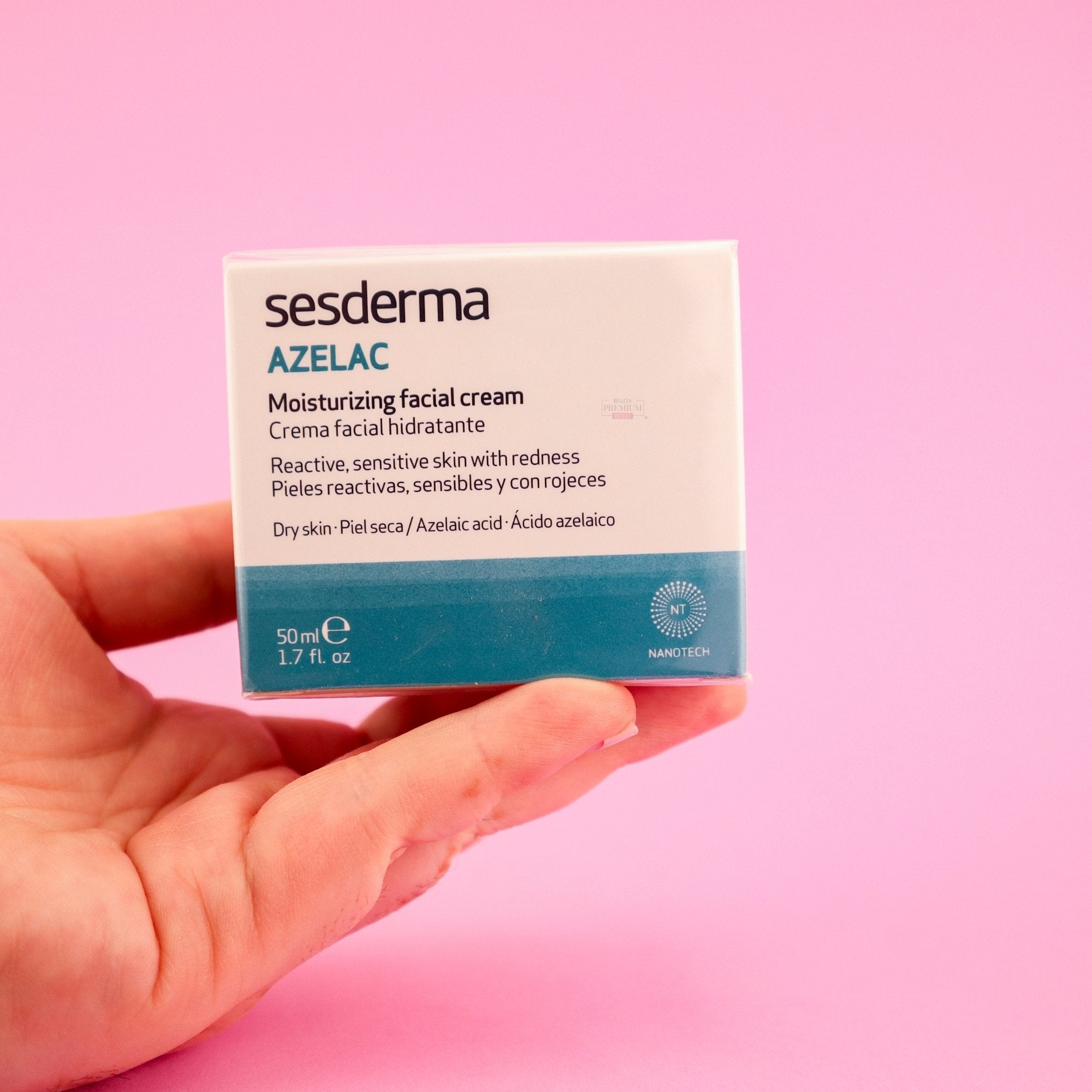 Sesderma Azelac Moisturizing Facial Cream 50ml – Hidratación, Equilibrio y Confort para Pieles Sensibles o con Rosácea