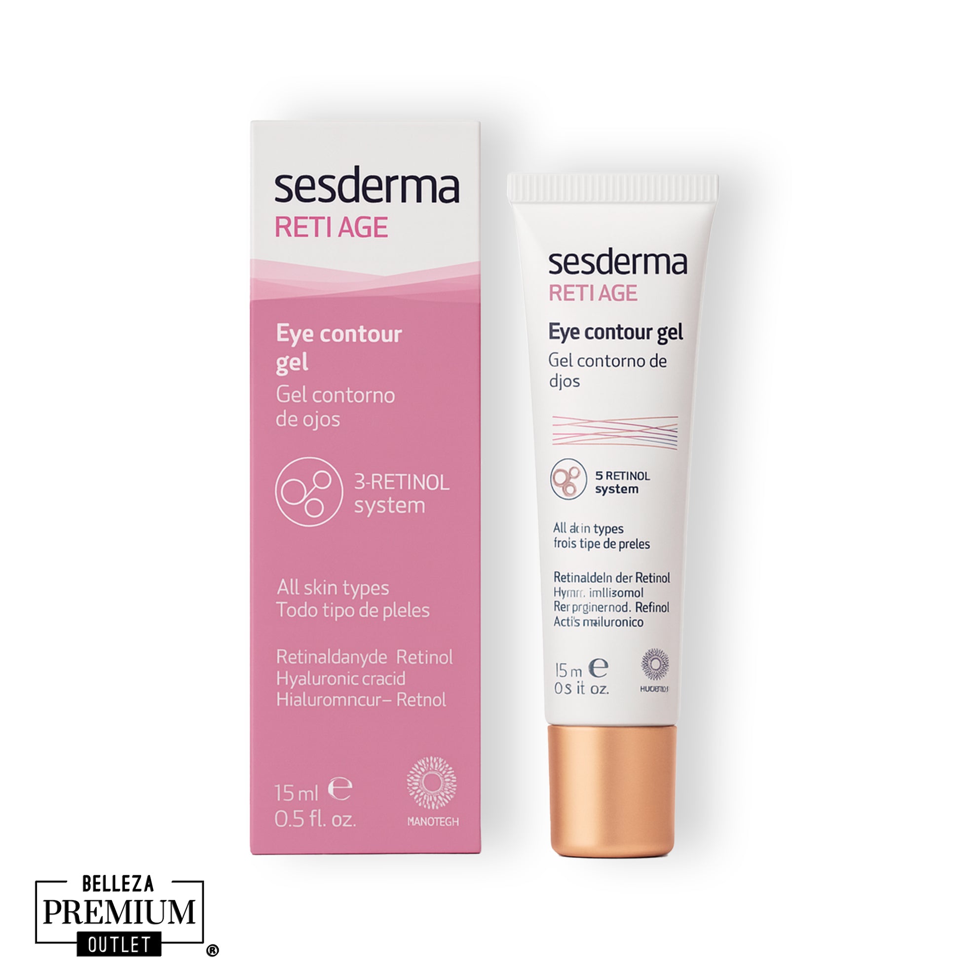 Sesderma Reti-Age Eye Contour 15ml – Rejuvenece y Revitaliza la Zona Delicada de tus Ojos