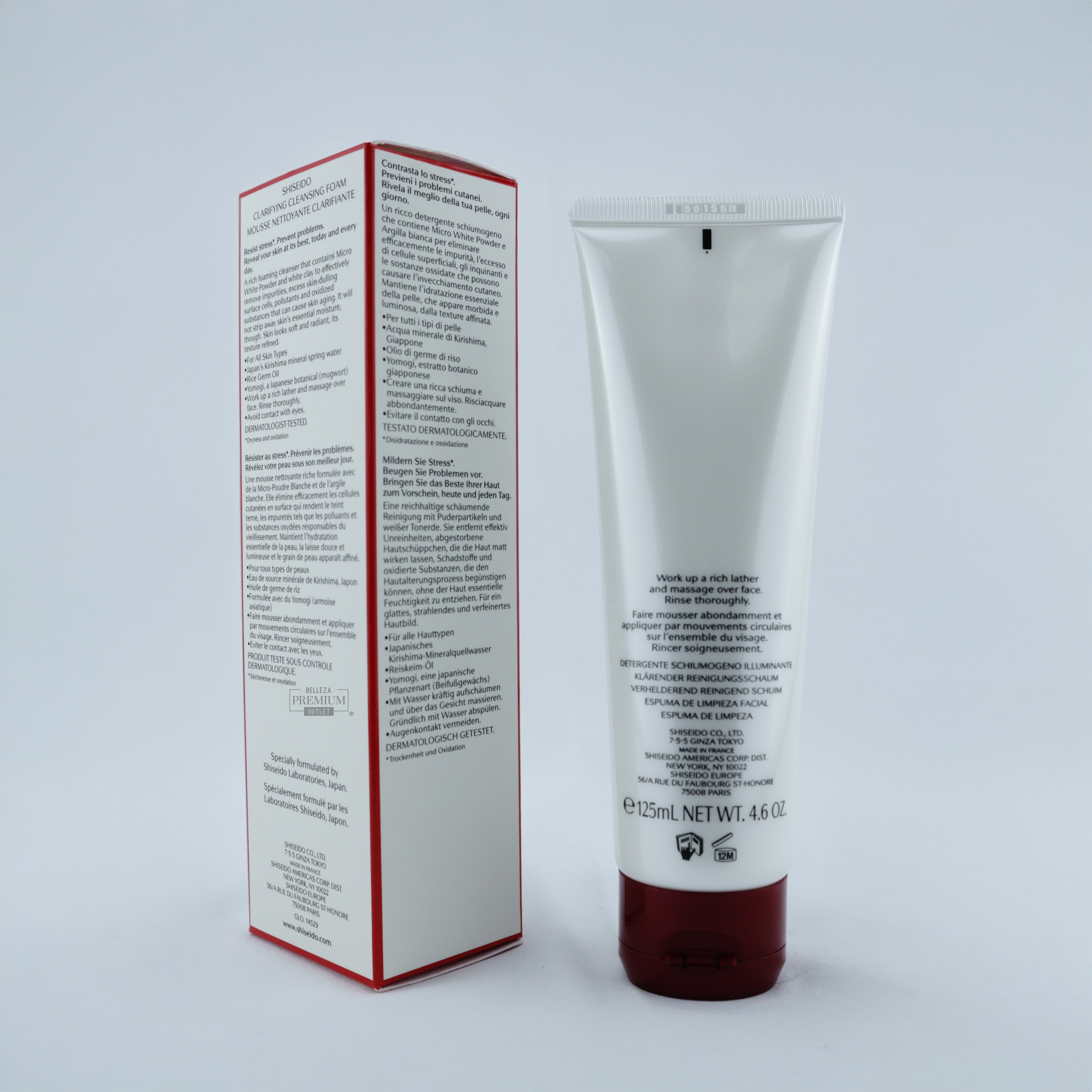 Shiseido Clarifying Cleansing Foam 125ml – Limpieza Profunda con Suavidad Japonesa