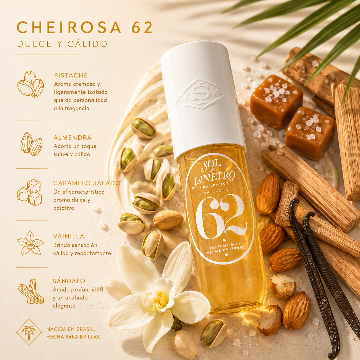 Sol De Janeiro 62 Brazilian-Perfume mist Dulce y cálido (90ml)