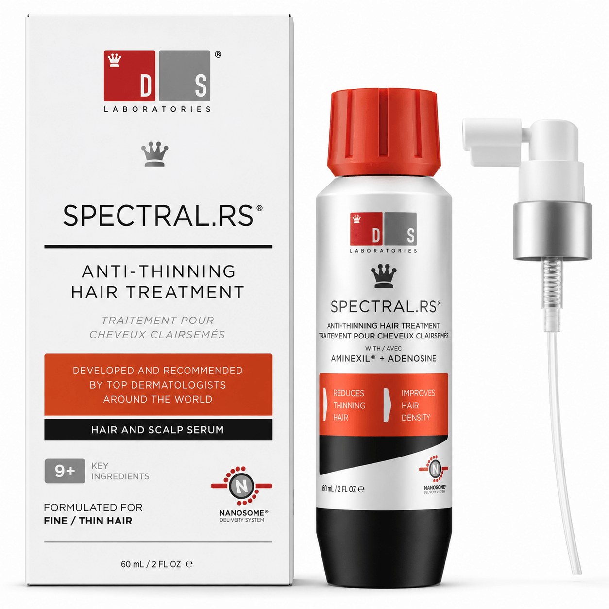 DS Spectral RS Anti-thinning–Sérum capilar uso tópico 60ml