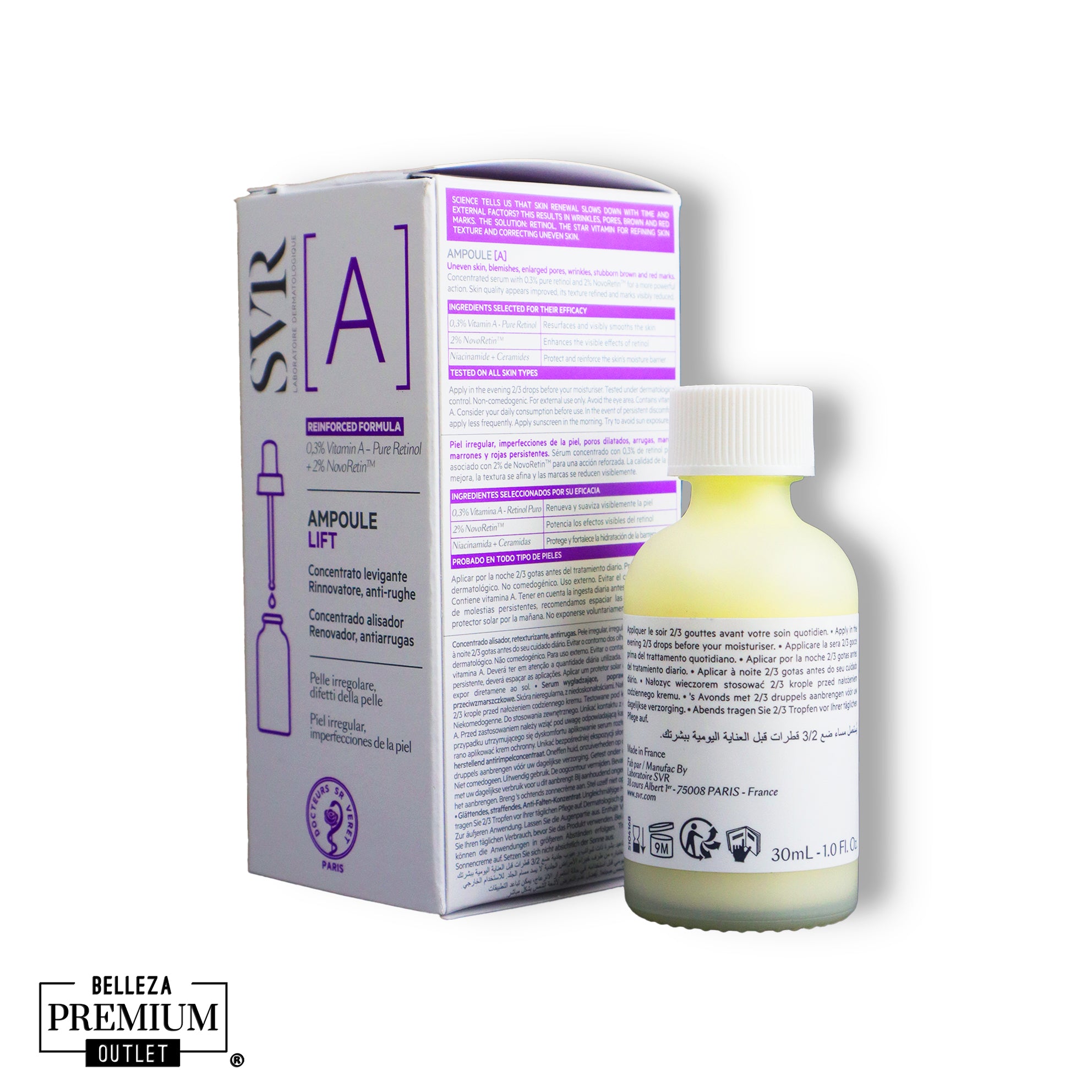 SVR Ampoule A 30ml – La Potencia de la Vitamina A para una Piel Radiante