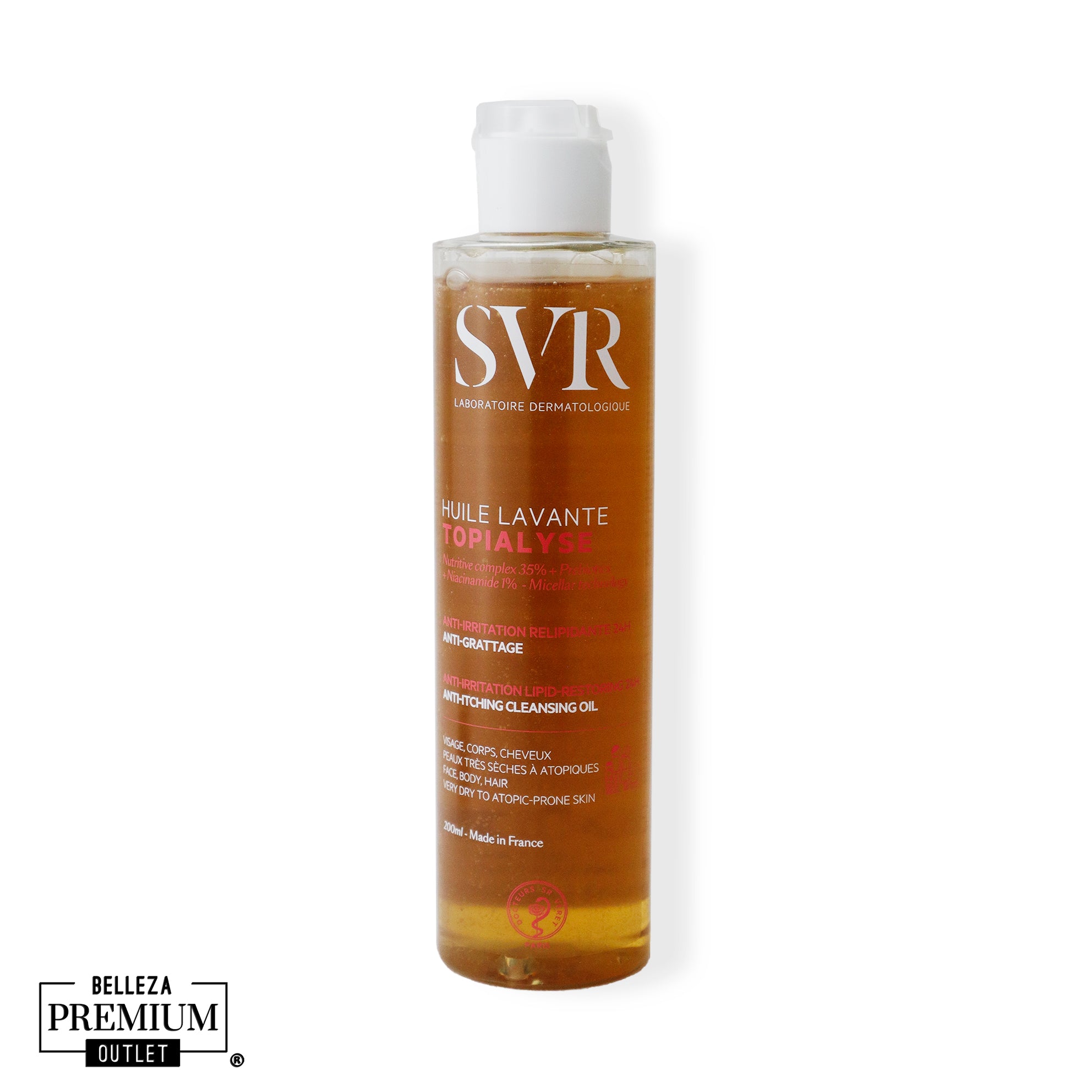 SVR Topialyse Huile Lavante 200ml – Limpieza Suave y Nutritiva para Piel Sensible