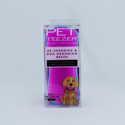 Tangle Teezer Pet Teezer DeShedding Blue/Pink: El cepillo eficaz para eliminar exceso de pelo en mascotas.