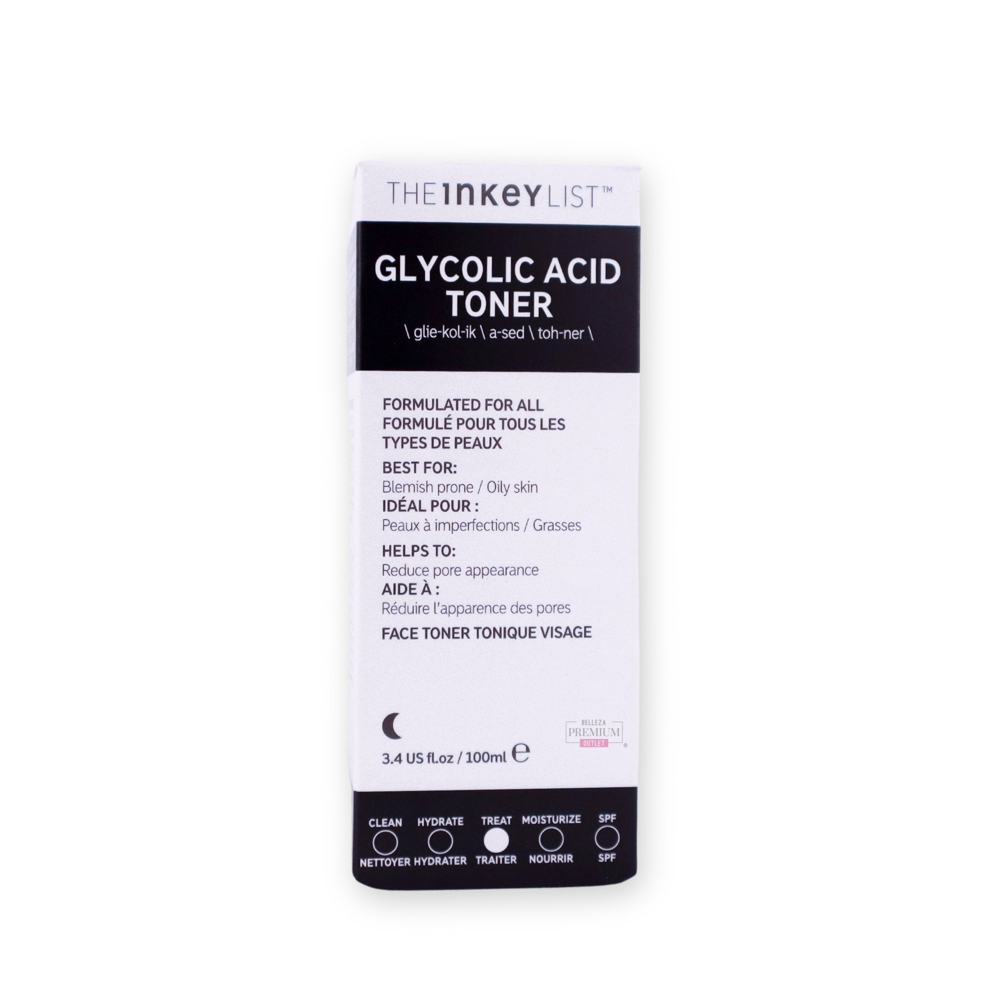 The Inkey List Glycolic Acid Toner 100ml – Exfoliación y Luminosidad para una Piel Renovada