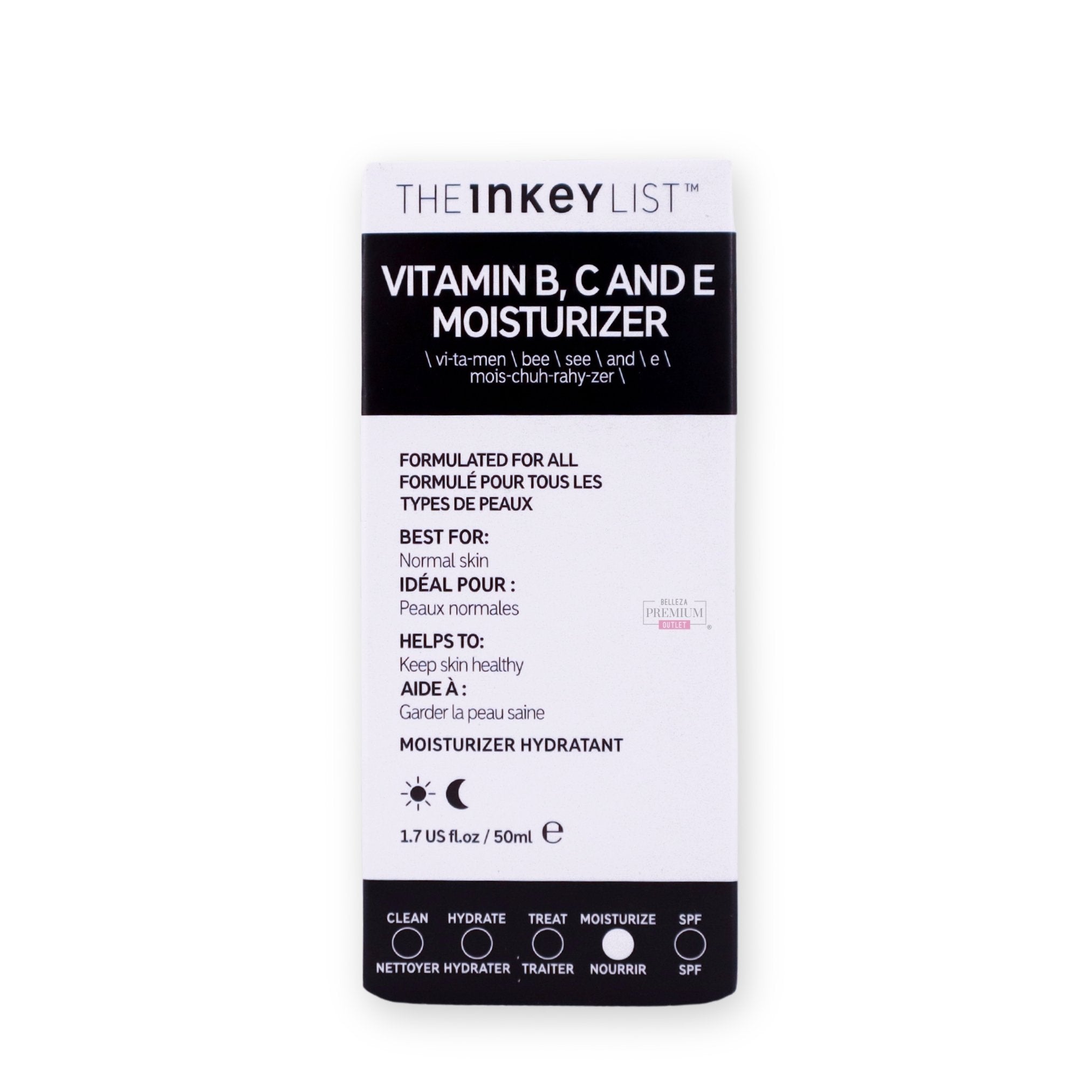 The Inkey List Vitamin B, C and E Moisturizer 50ml – Hidratación, Nutrición y Protección Antioxidante