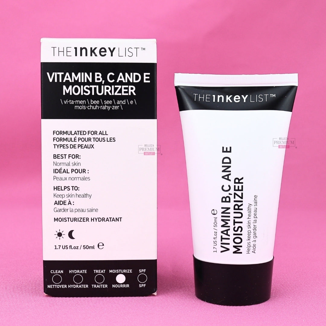 The inkey Vitamin B, C and E Moisturizer 50ml CAJA ROTA