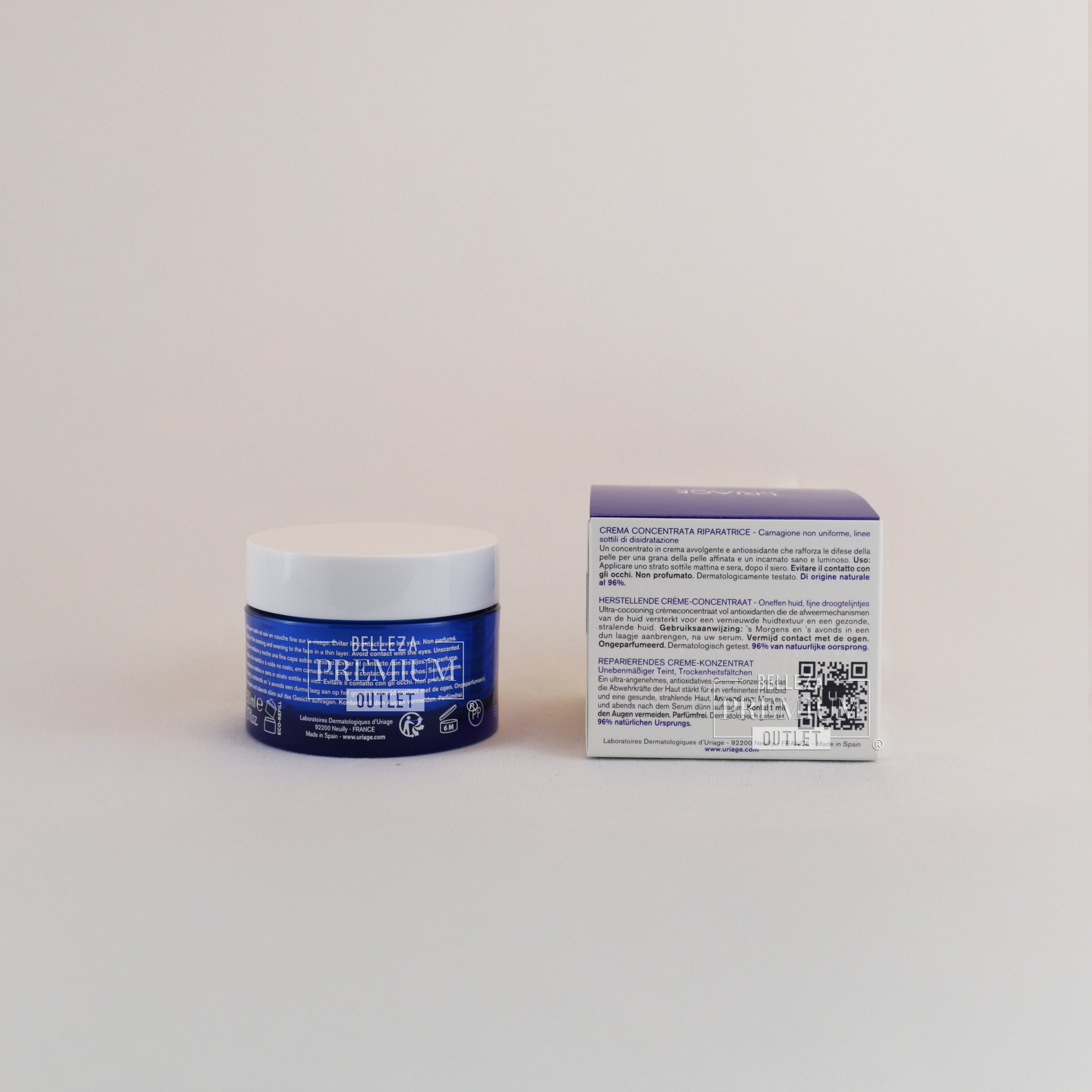 URIAGE CICA DAILY REPAIR CREAM CONCENTRE 50ML: Reparación Diaria, Piel Visiblemente Saludable y Fortalecida