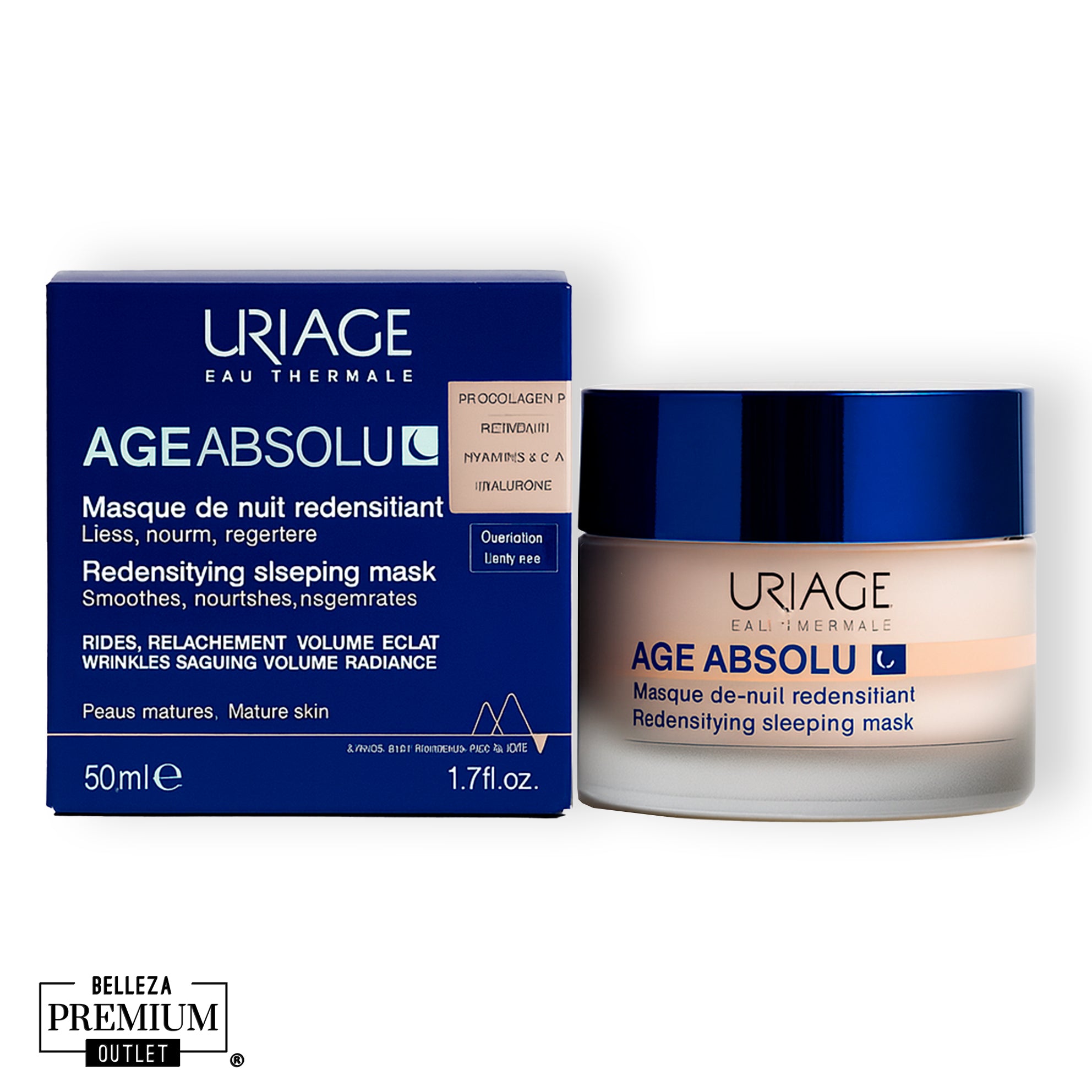Uriage Age Absolu Masque Nuit Redensifiant P 50ml – Mascarilla Nocturna para Reafirmar y Redensificar la Piel