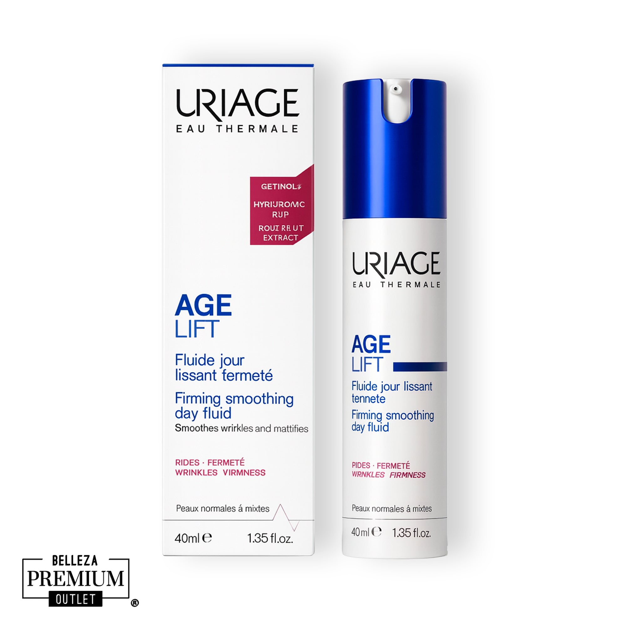 Uriage Age Lift Fluido Alisante y Reafirmante 40ml – Piel Suave, Firme y Rejuvenecida