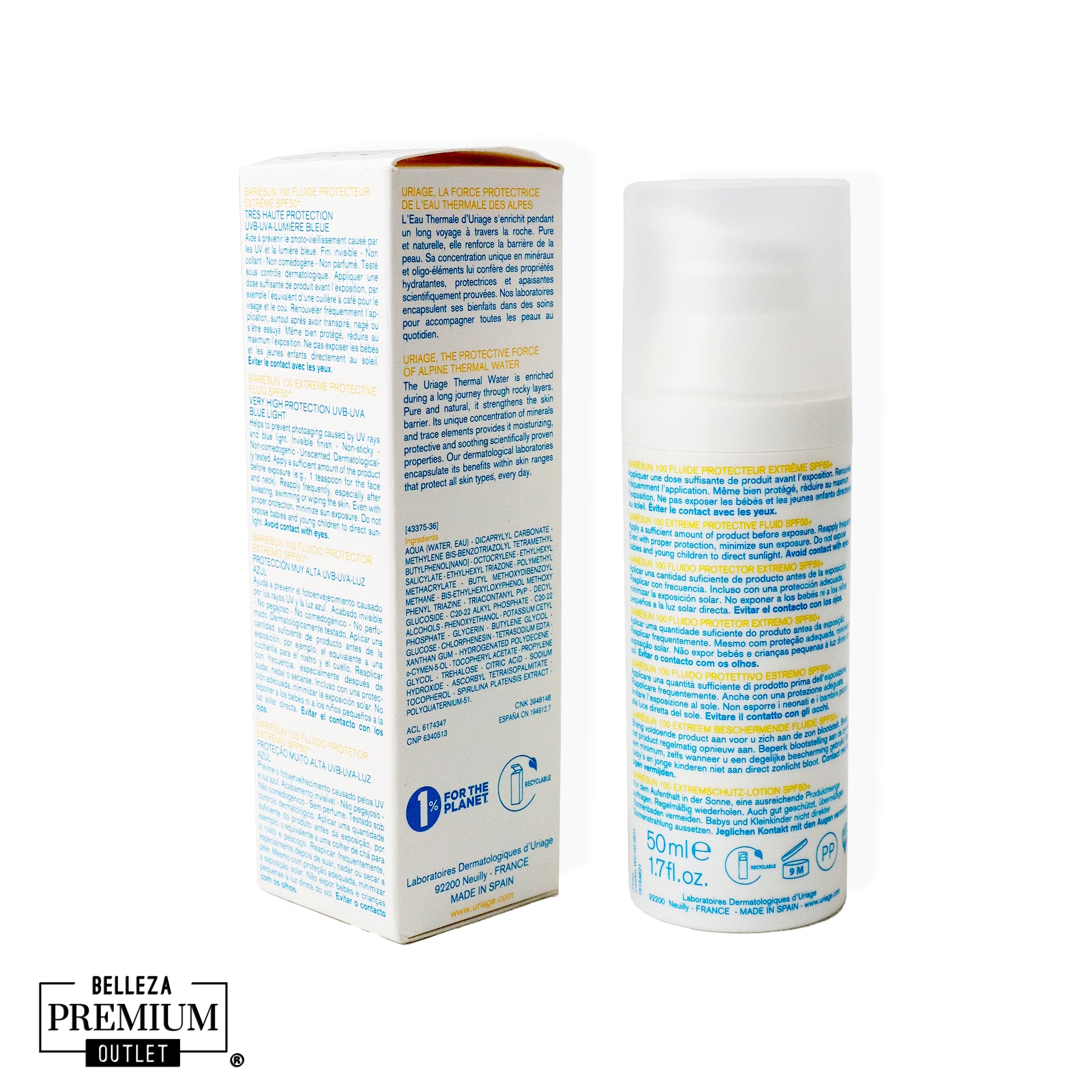 Uriage Bariésun 100 Fluide SPF50+ F 50ml