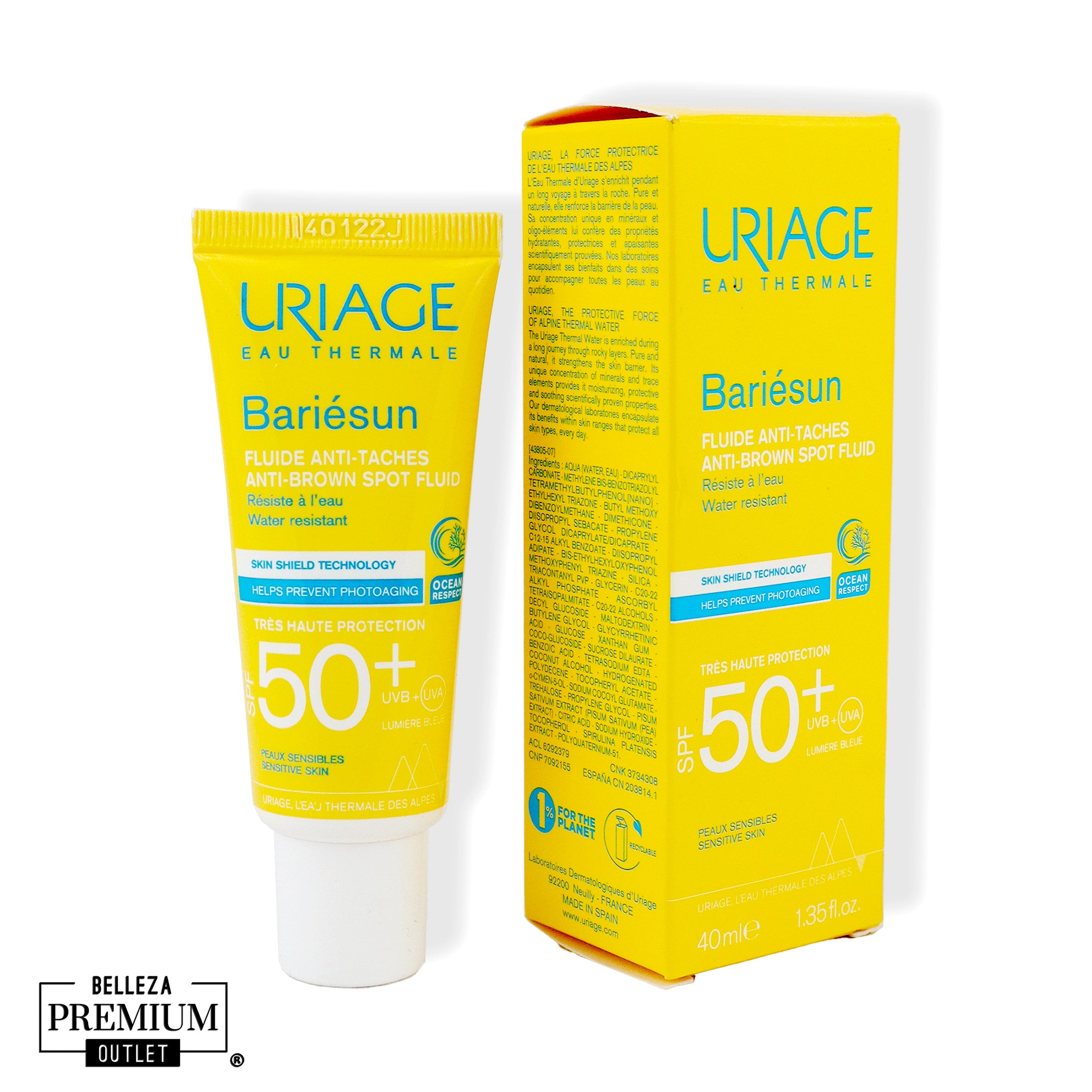 Uriage Bariesun Fluide Anti-Taches SPF50+ 40 ml