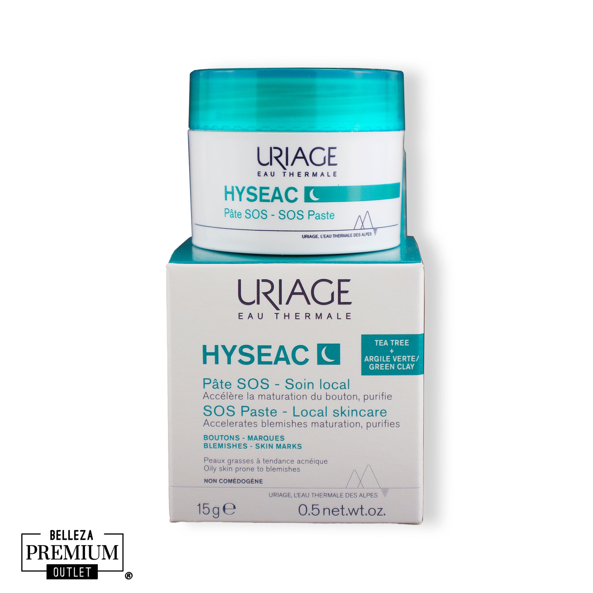 Uriage Hyséac Pâte SOS – Acción Local Rápida, Secado Eficaz y Alivio para Brotes