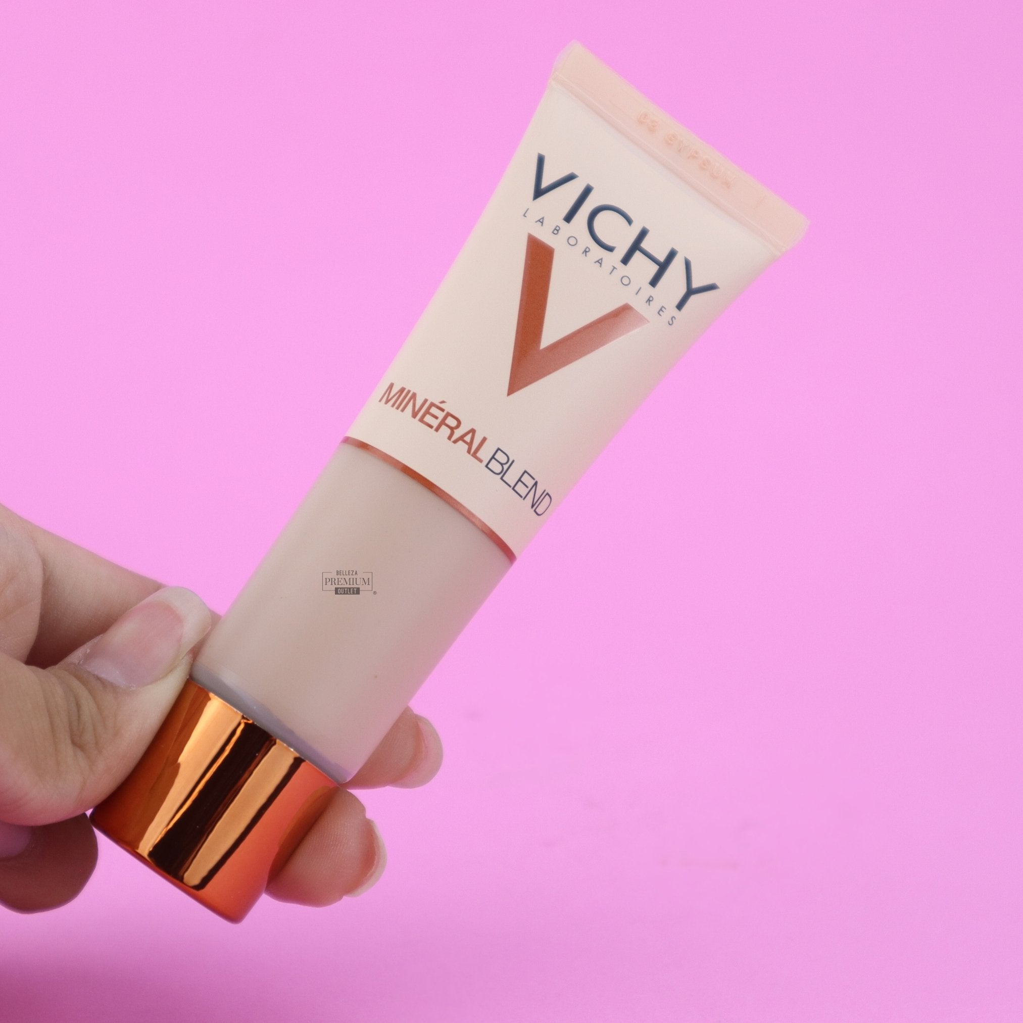 Vichy Mineralblend Foundation 03 Gypsum – Base Fluida Hidratante con Acabado Natural para Piel Clara (30ml)