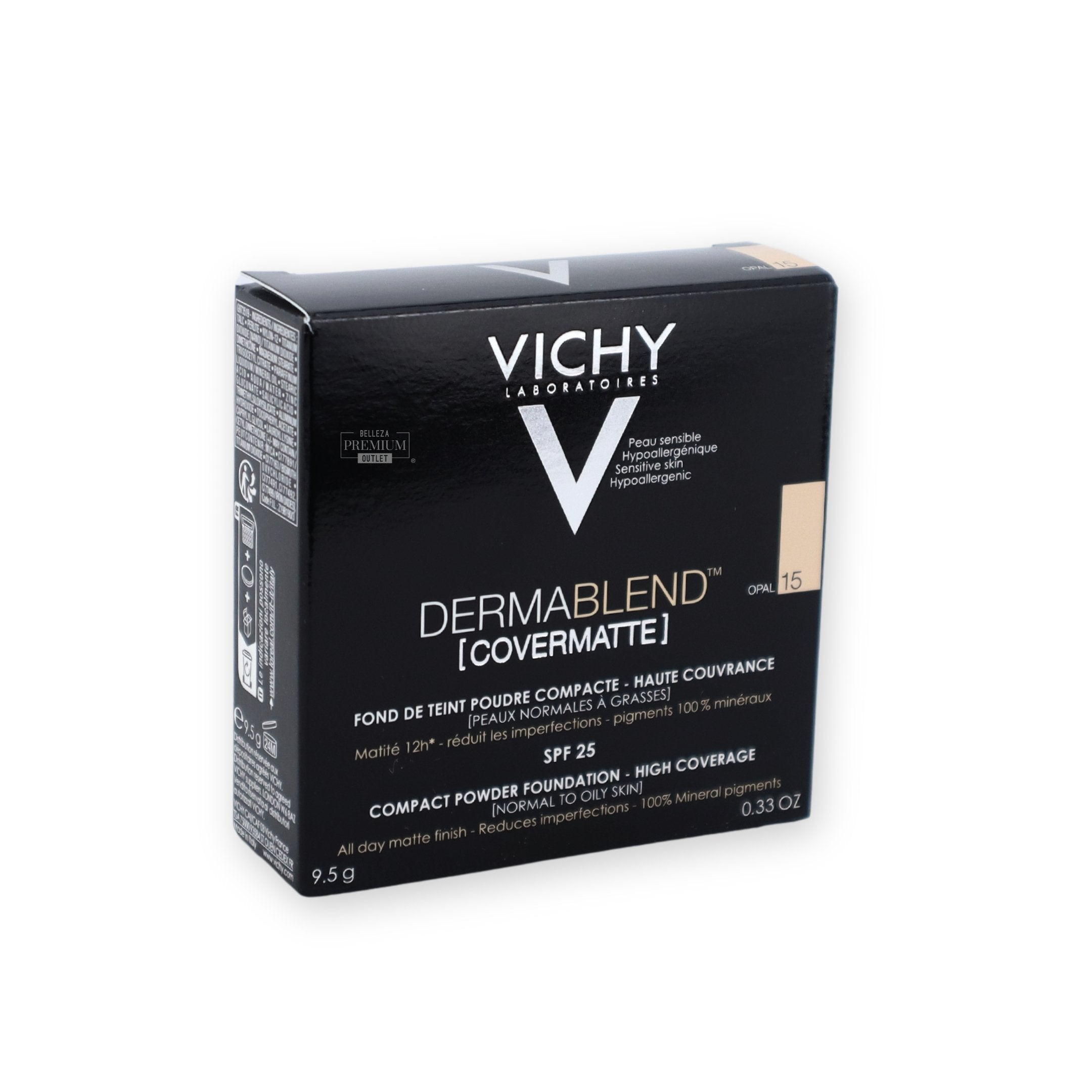 Vichy Dermablend Covermatte Powder 15 – Polvo Compacto Corrector para Piel Imperfecta 28g