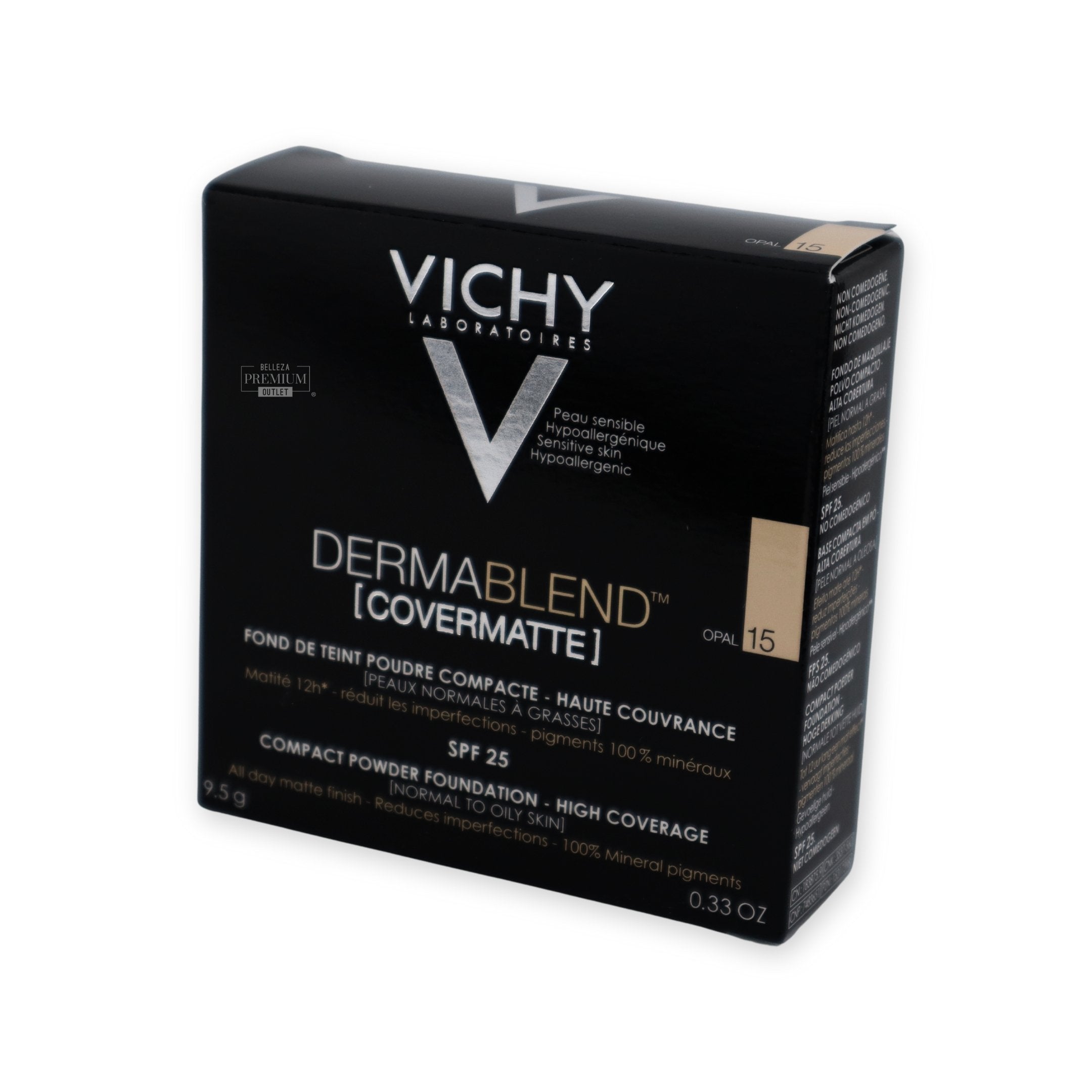Vichy Dermablend Covermatte Powder 15 – Polvo Compacto Corrector para Piel Imperfecta 28g