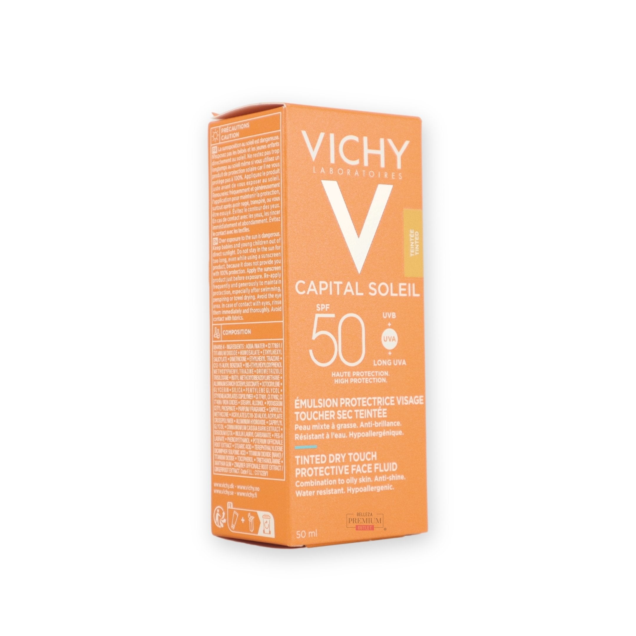 Vichy Capital Soleil BB Emulsion Toucher Sec Teintée SPF 50 - 50ml