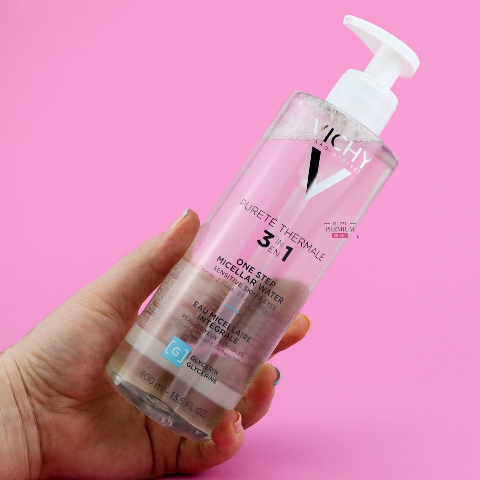 Vichy Pureté Thermale Mineral Agua Micelar Piel Sensible 400ml – Agua Micelar Mineral para Piel Sensible