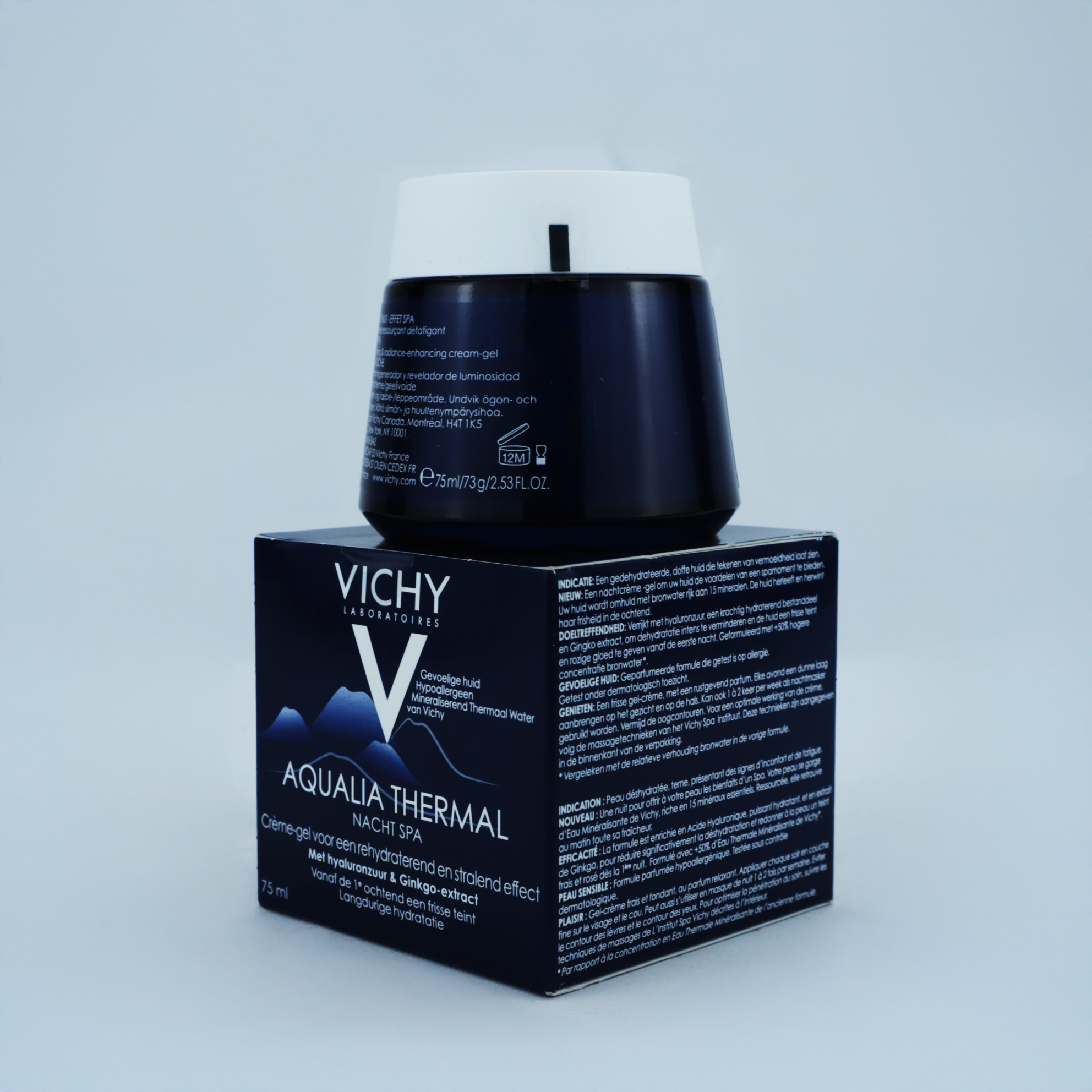 Vichy Aqualia Thermal Crema de Noche 75ml – Hidratación Reconstituyente para una Piel Visiblemente Revitalizada al Despertar