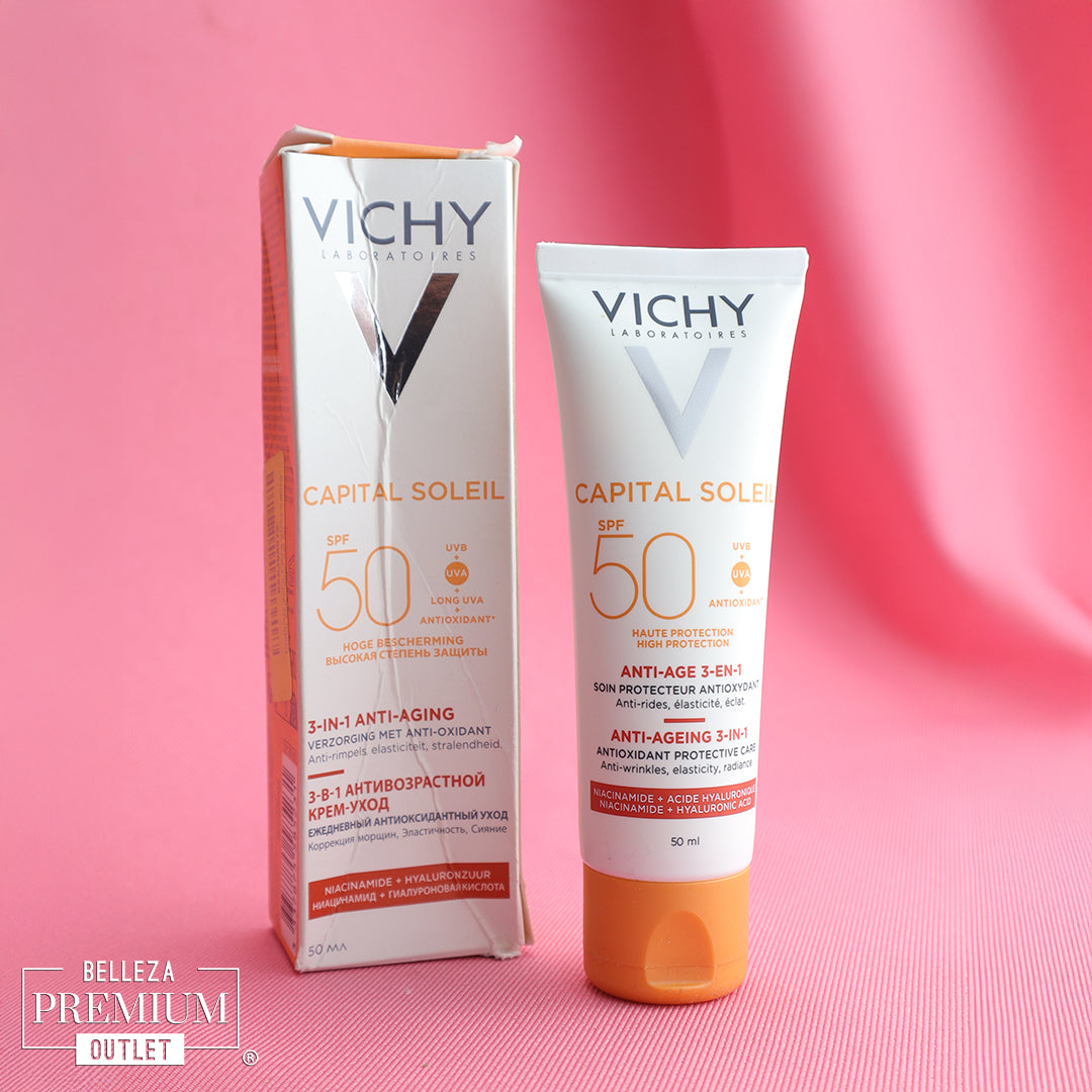Vichy Capital Soleil Anti-Age 3 en 1 SPF50+ 50ml CAJA DAÑADA