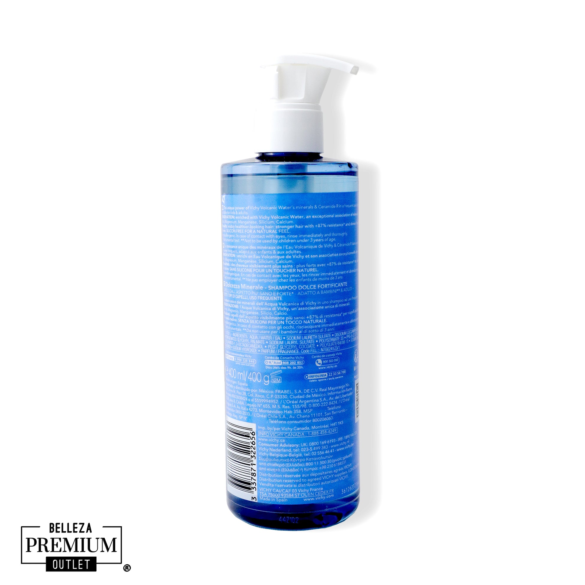 Vichy Dercos Champú Mineral Suave 400ml