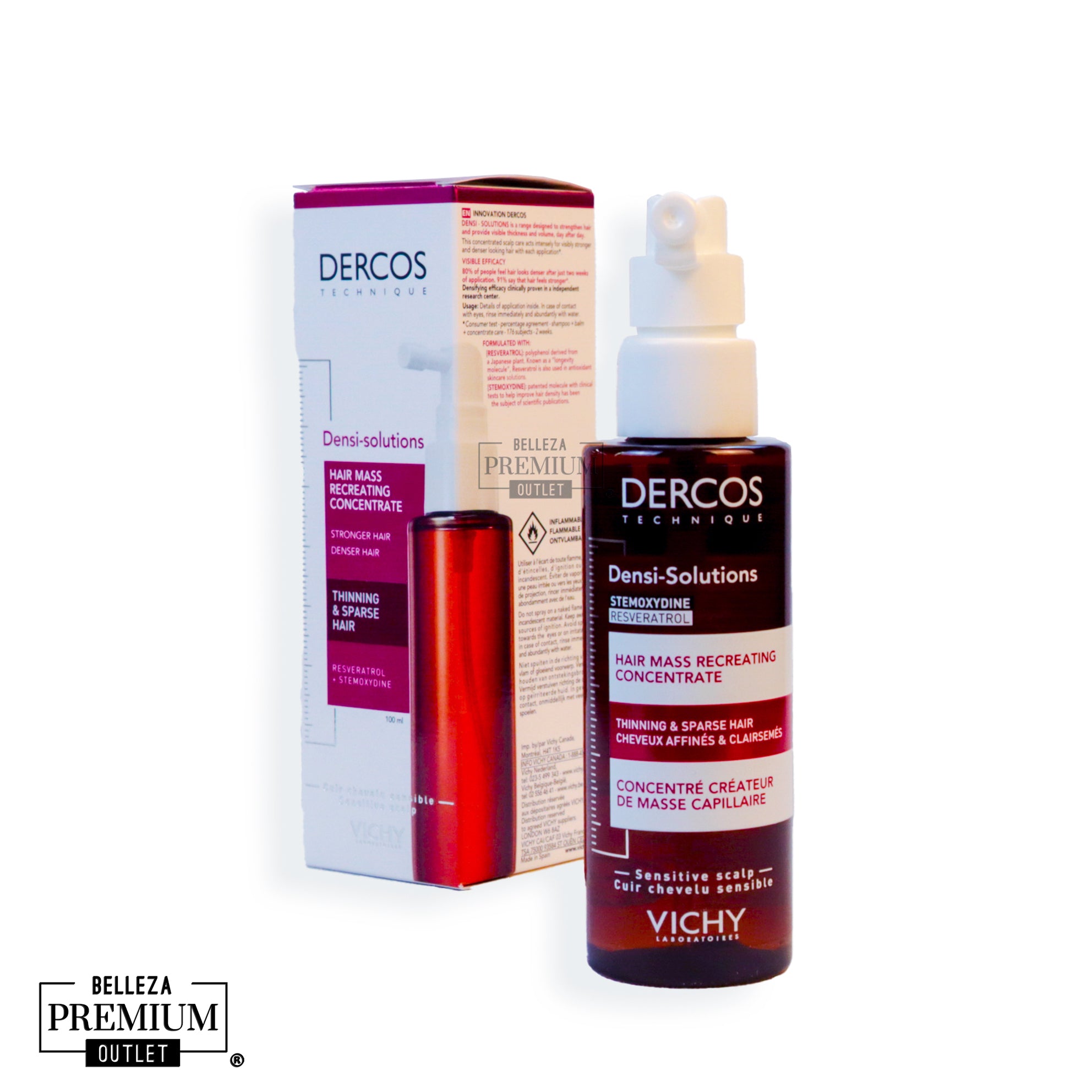 Vichy Dercos Densi-solutions Hair Mass Recreating Concentrate 100ml