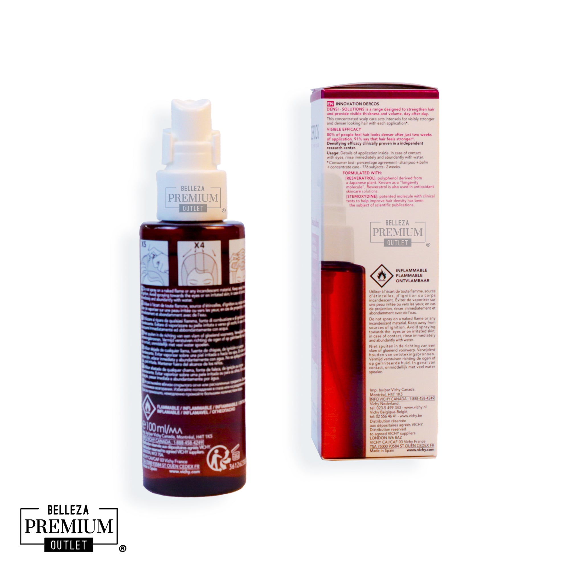 Vichy Dercos Densi-solutions Hair Mass Recreating Concentrate 100ml