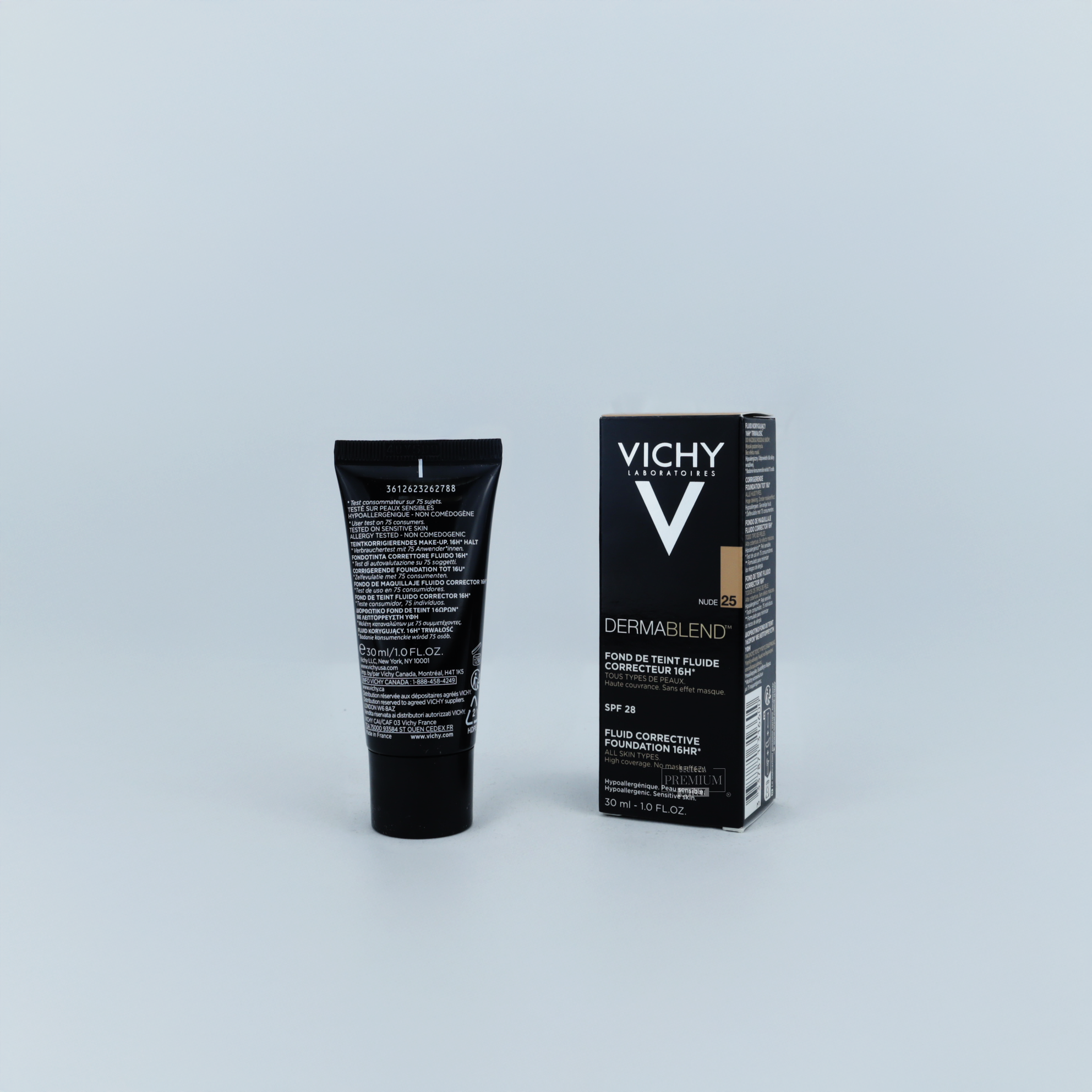 Vichy Dermablend Corrective Foundation 25 Nude – Alta Cobertura y Acabado Natural para una Piel Perfectamente Unificada (30ml)