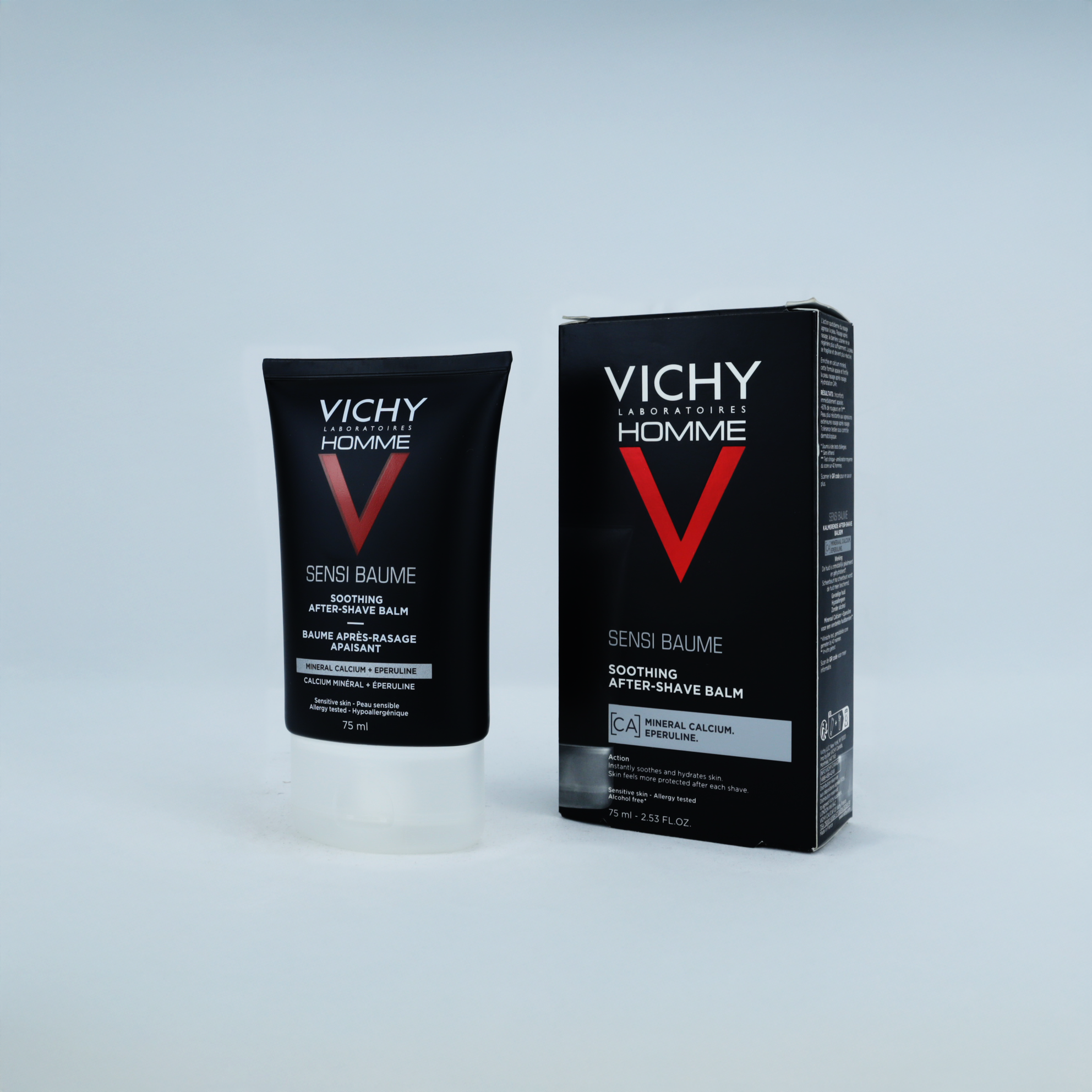 Vichy Homme Bálsamo Calmante After-Shave 75ml – Alivio Inmediato y Cuidado Diario para Piel Irritada por el Afeitado
