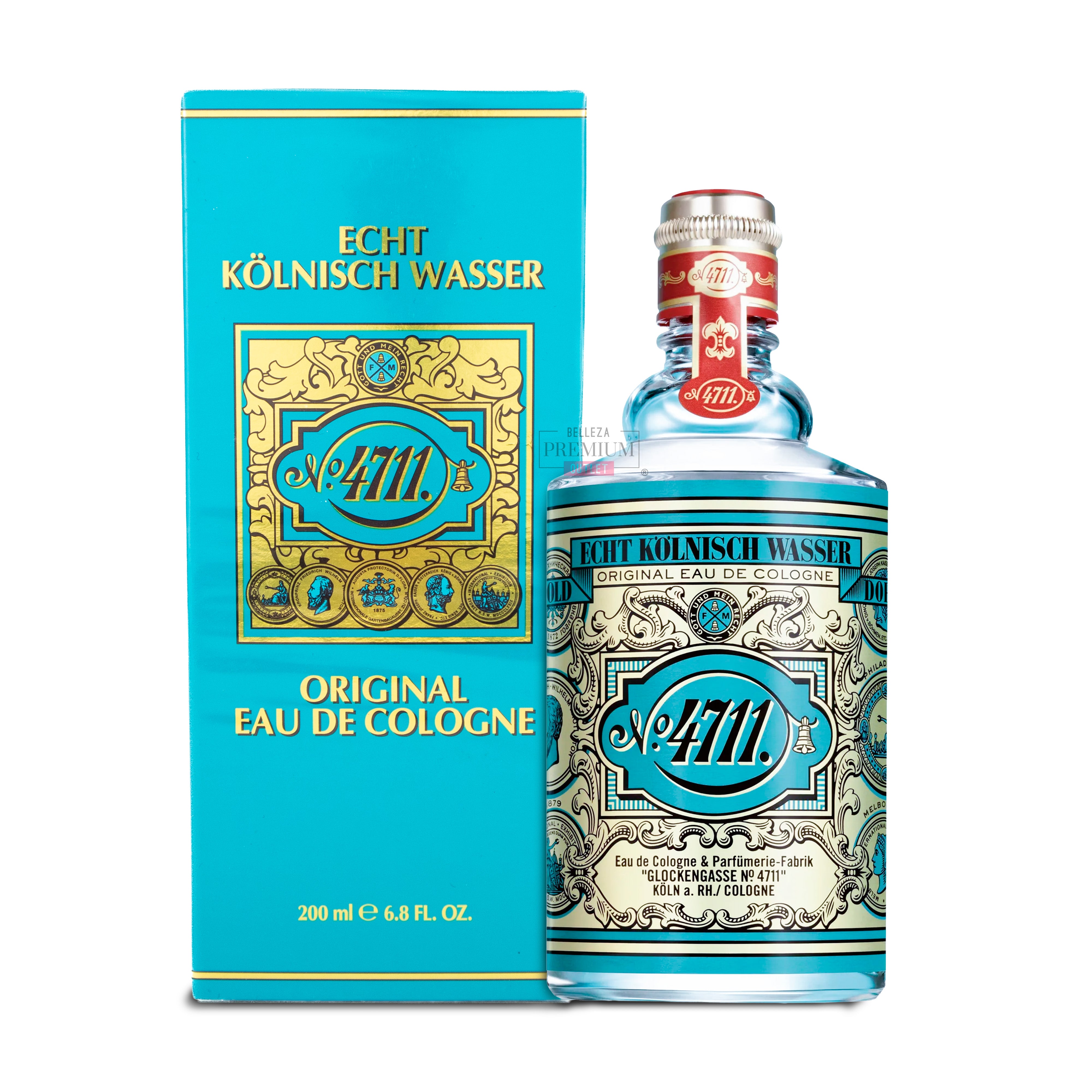 4711 Original Eau de Cologne Splash 200ml Hombre – Colonia Clásica Cítrica Refrescante
