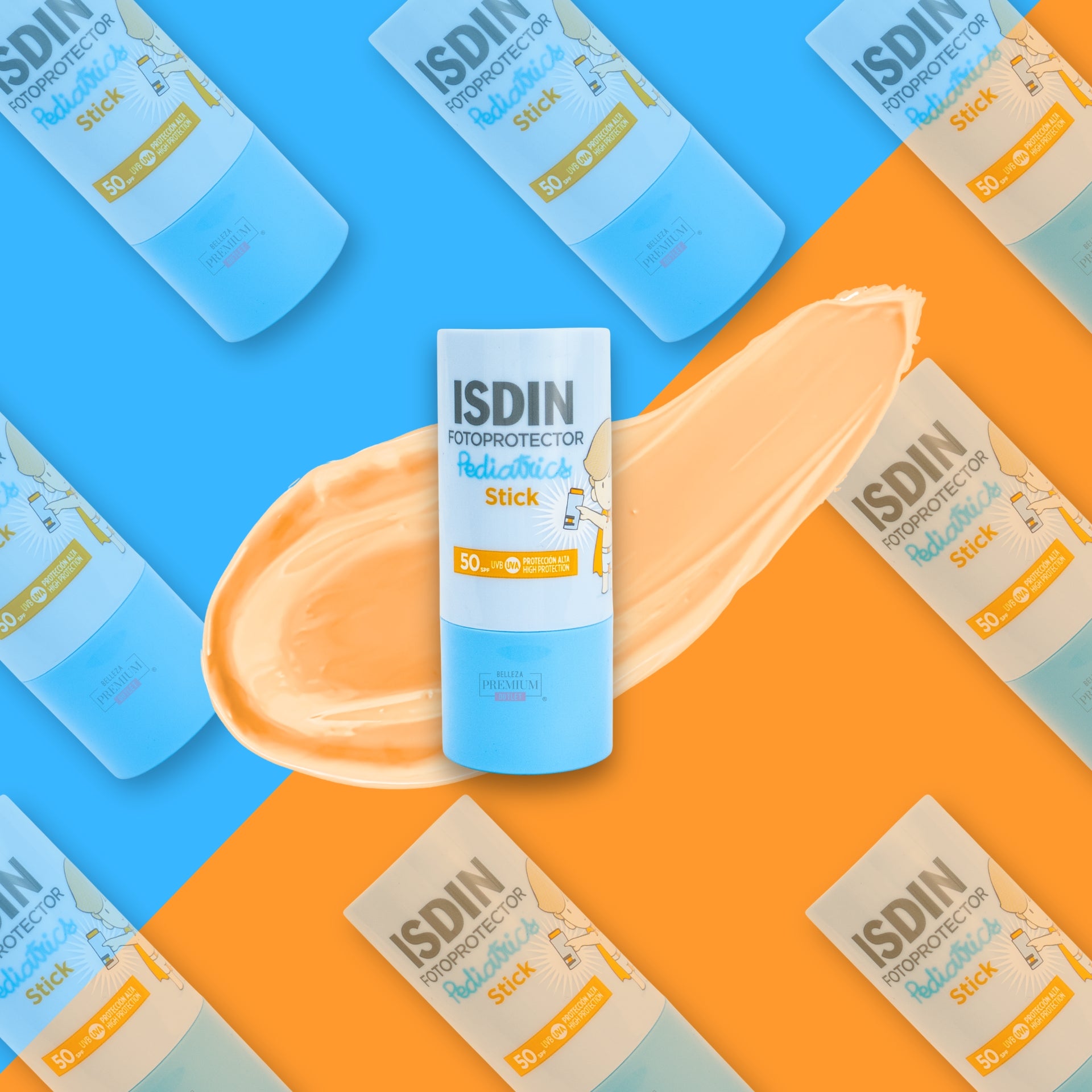 Isdin Invisible Stick Pediatrics SPF50 10g – Protector Solar en Barra para Niños y Piel Sensible