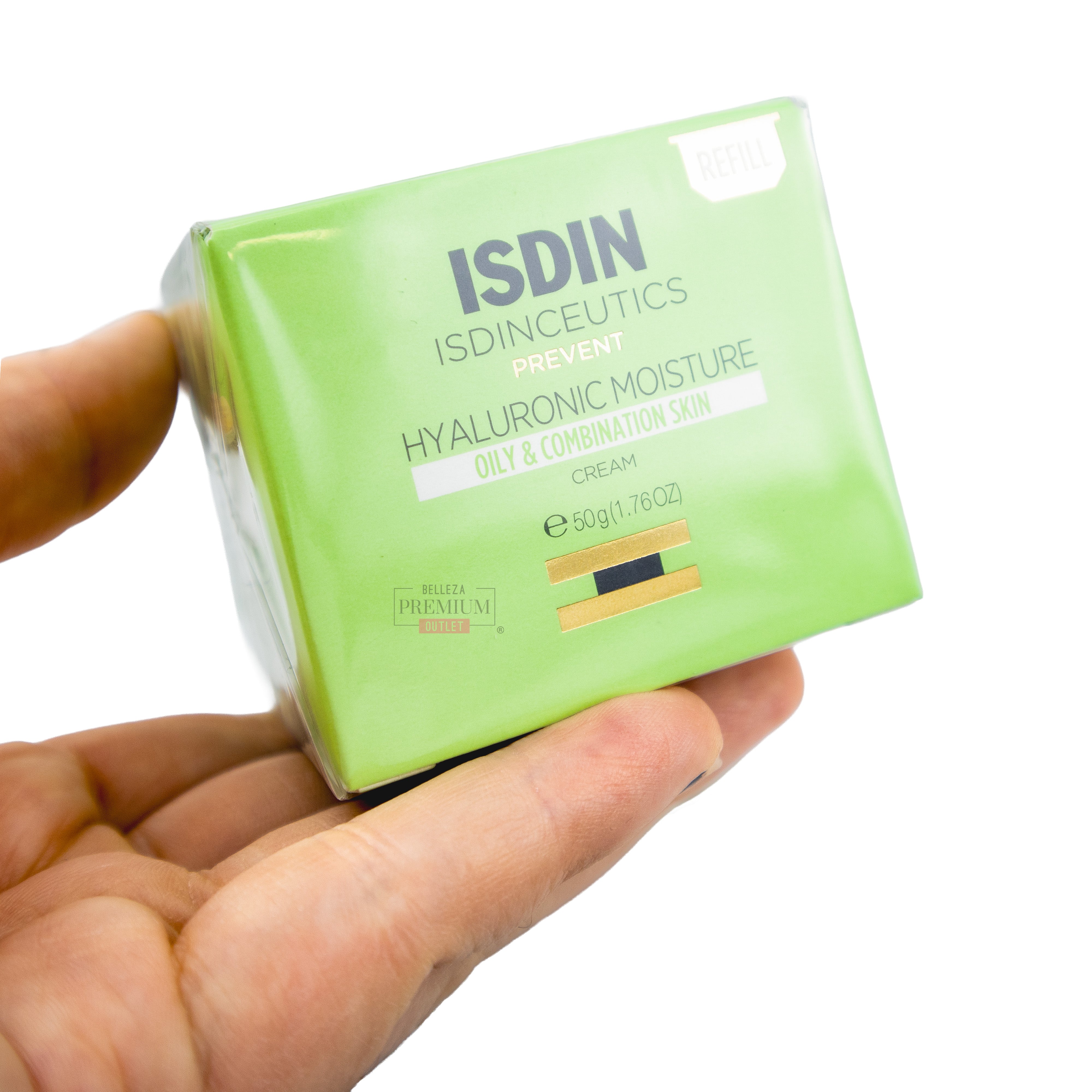 Isdin Isdinceutics Hyaluronic Moisture Oily Refill 50g – Crema Hidratante Facial para Piel Grasa con Ácido Hialurónico