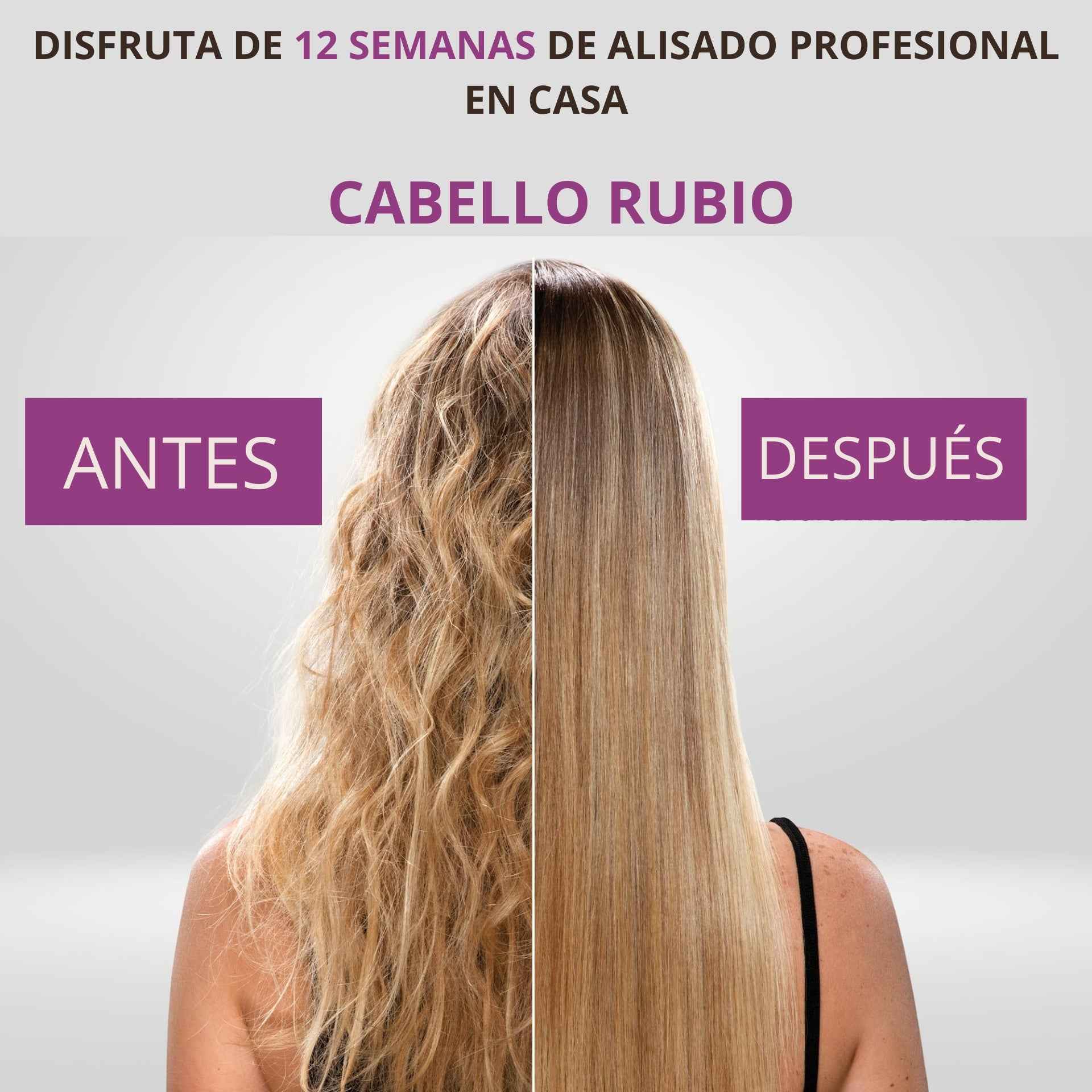 Kativa Alisado Brasileño Keratina Vegetal Cabello Claro 12 Semanas