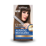 KATIVA Alisado Brasileño Keratina Vegetal Cabello Oscuro 12 Semanas