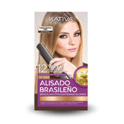 Kativa Alisado Brasileño Keratina Vegetal Cabello Claro 12 Semanas