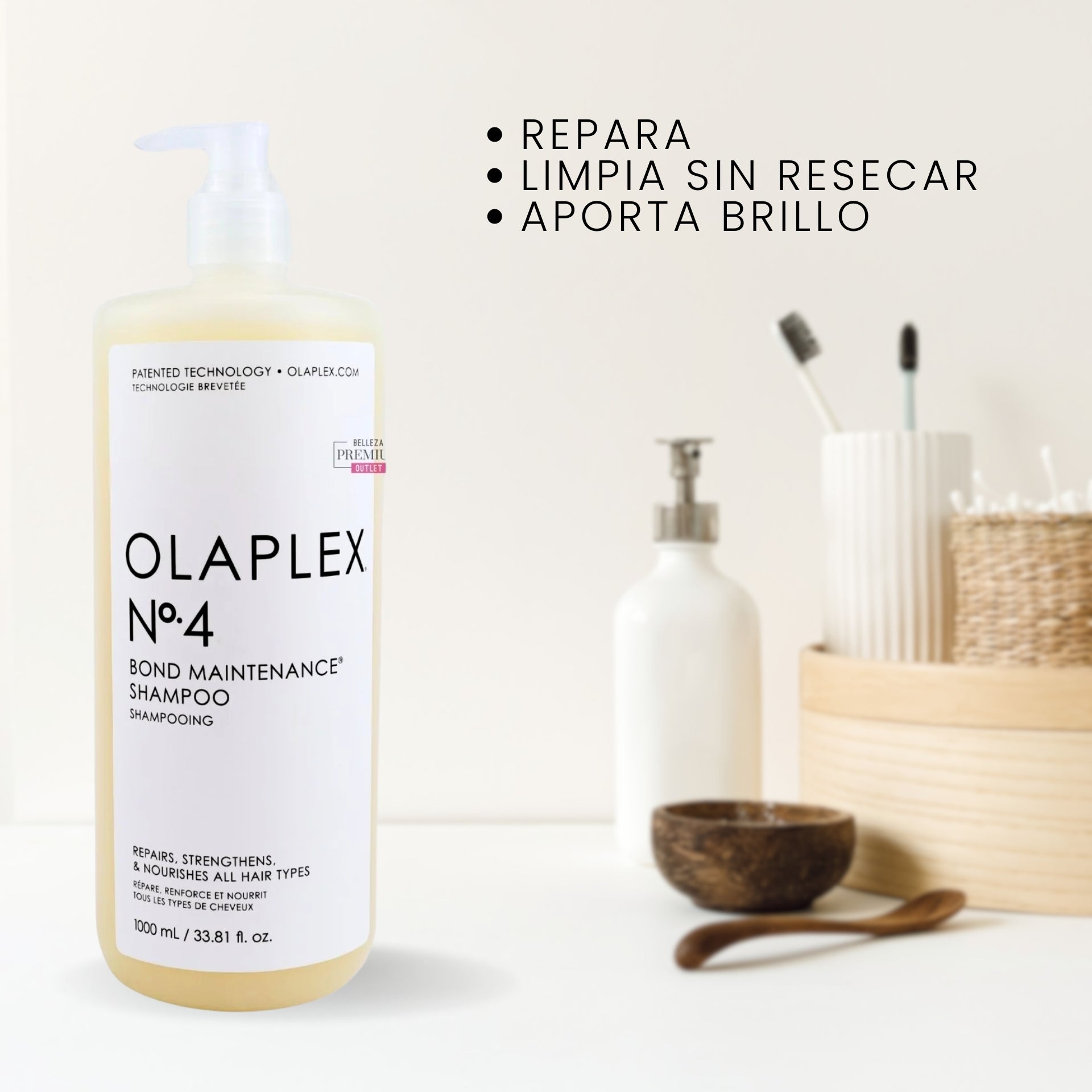 Olaplex No.4 y No.5 1000ml Duo Shampoo y Acondicionador Reparador Profesional