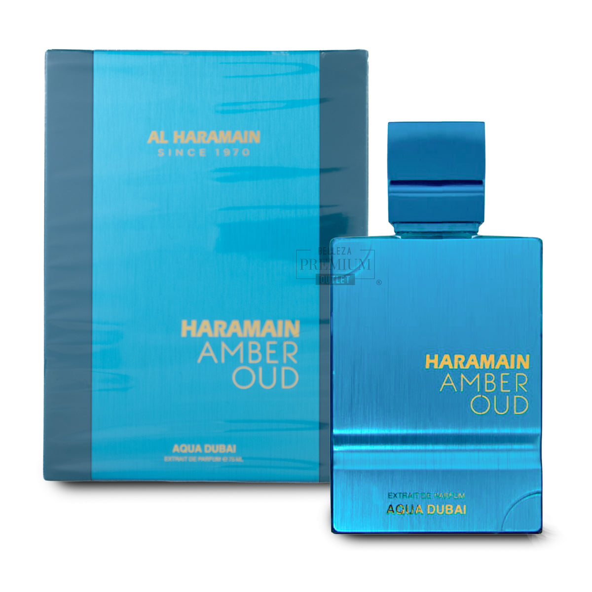 Perfume Al Haramain Amber Oud Aqua Dubai Extrait de Parfum 75ml Unisex – Fragancia Cítrica Aromática de Lujo