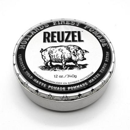 Reuzel Pomade Concrete Hold Matte 340g – Fijación Ultra Fuerte con Acabado Mate para un Estilo Definido y Duradero
