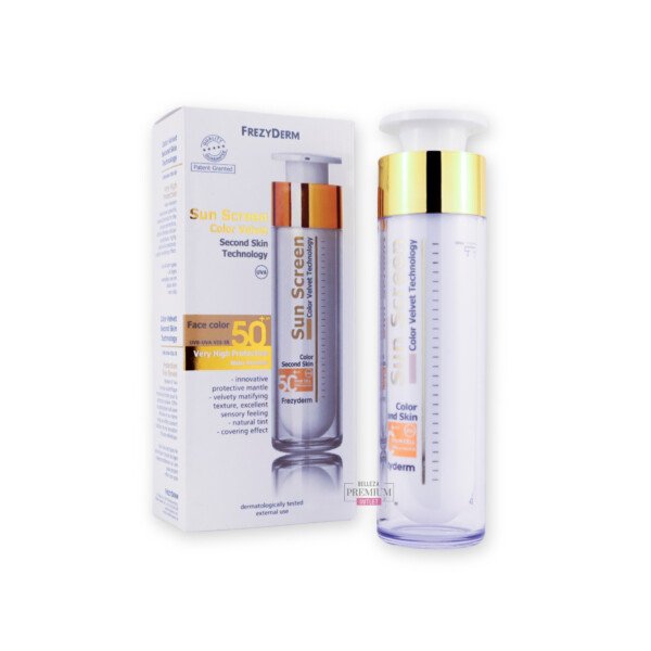 FREZYDERM SUNSCREEN VELVET COLOR FACE SPF 50+ 50ml