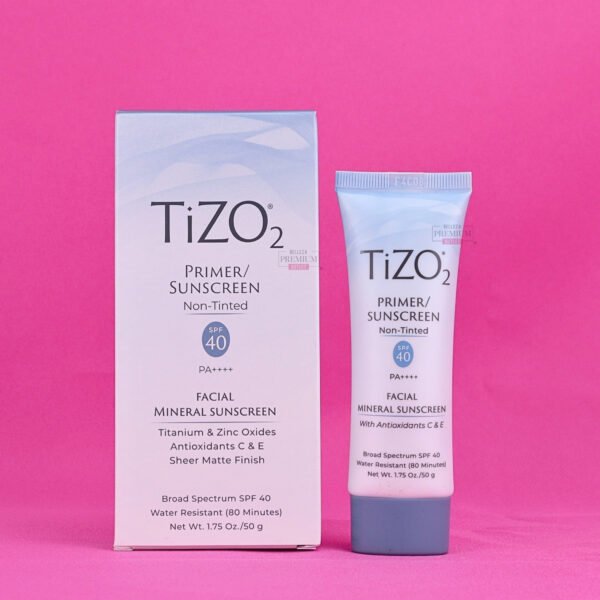 TiZO 2 Primer/Sunscreen Sin Color SPF 40 PA++++ 50g: El Protector Solar Ingenioso que Prepara y Protege tu Piel con Eficiencia