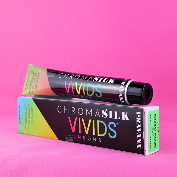 PRAVANA CHROMASILK Neons Neon Green 90ml: El Tinte Aventurero para un Verde Vibrante y Audaz