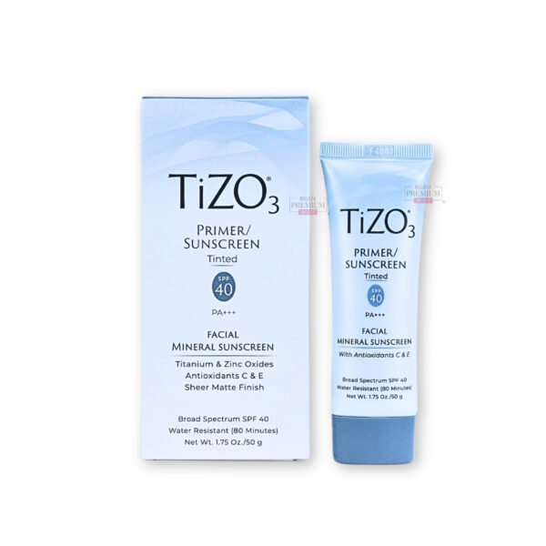 TiZO 3 Primer/Sunscreen con Color SPF 40 PA+++ 50g: El Protector Solar Poderoso que Une Protección y Cobertura para una Piel Radiante