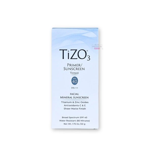 TiZO 3 Primer/Sunscreen con Color SPF 40 PA+++ 50g: El Protector Solar Poderoso que Une Protección y Cobertura para una Piel Radiante