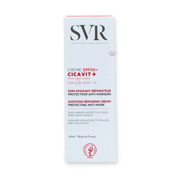 SVR Crème SPF50+ Cicavit+ 40ml: La Protección Irremplazable que Repara y Defiende tu Piel